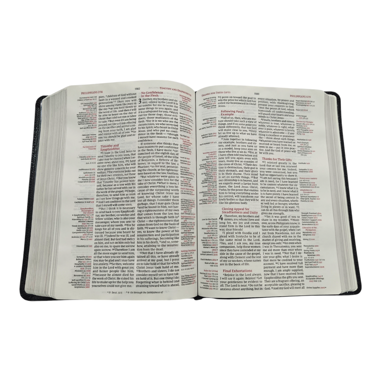 NIV Thompson Chain-Reference Bible - Black European Bonded Leather (New International Version)