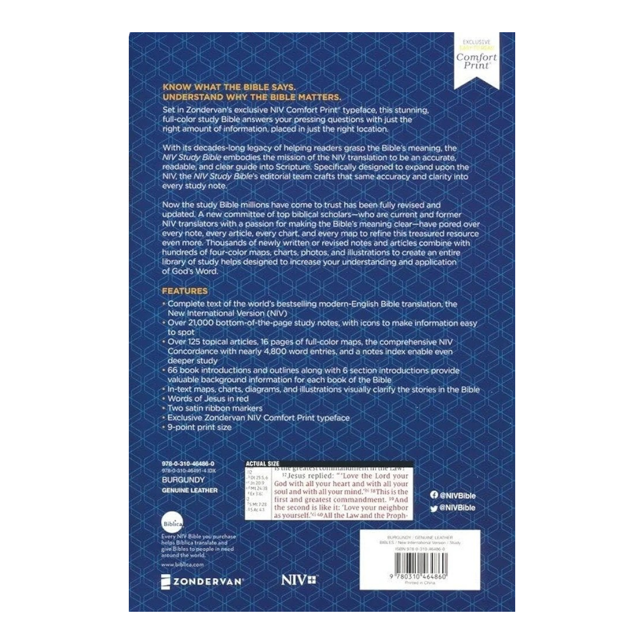 NIV Study Bible, Fully Revised Edition, Red Letter, Comfort Print