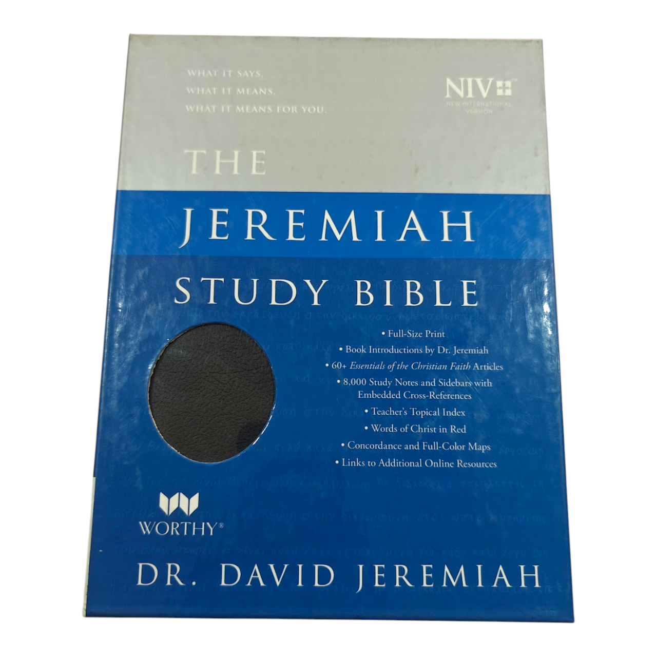 NIV Jeremiah Study Bible, Dr. David Jeremiah, Red Letter Edition