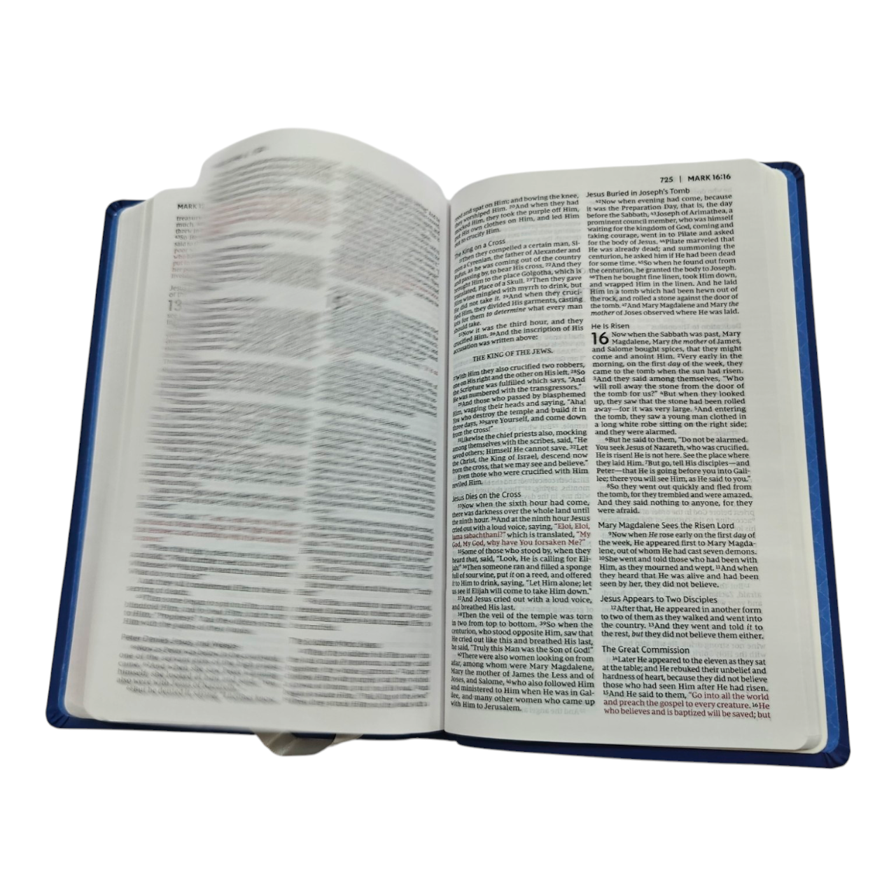 NKJV Holy Bible Value Ultra Thinline Blue Leathersoft Red Letter Comfort Print