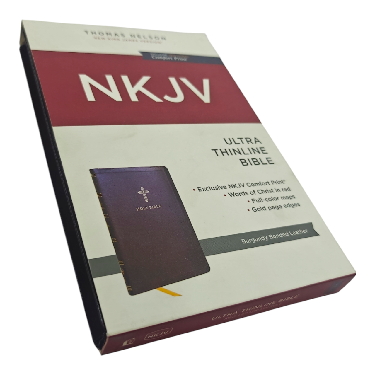 NKJV Holy Bible Value Ultra Thinline Charcoal Leathersoft Red Letter Comfort Print