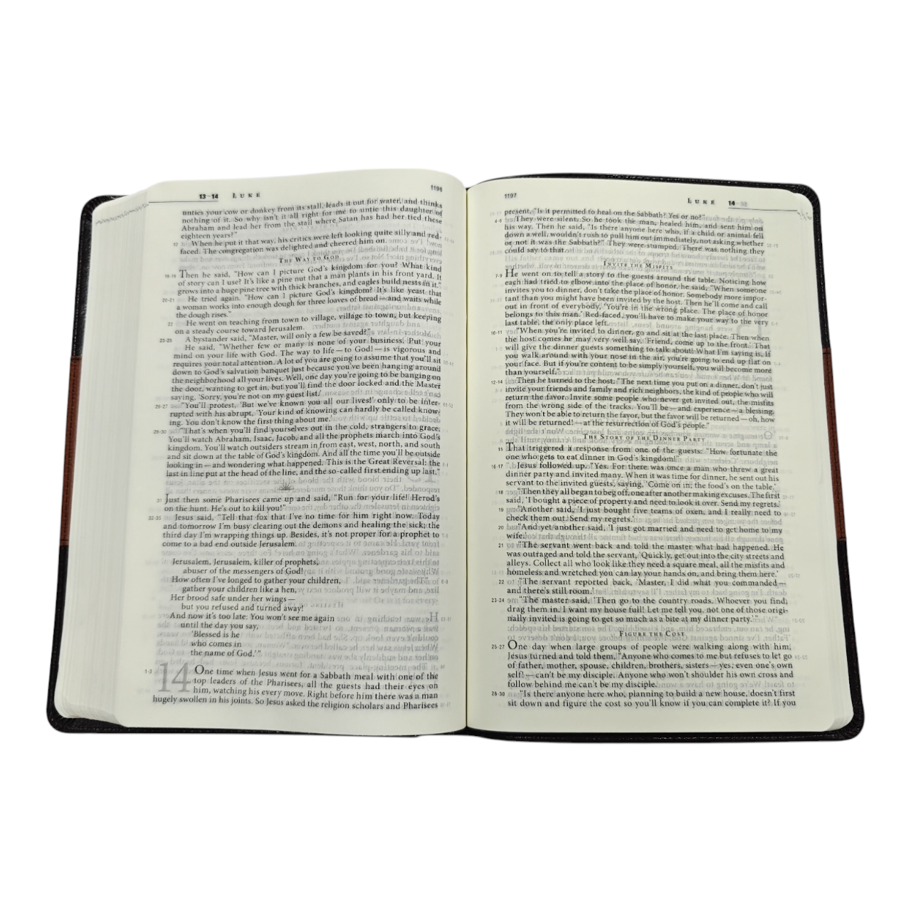 The Message Bible Compact Leathersoft Contemporary Paraphrase