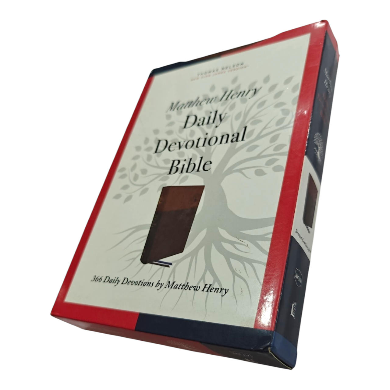 NKJV Matthew Henry Daily Devotional Bible - Brown Leathersoft (New King James Version)
