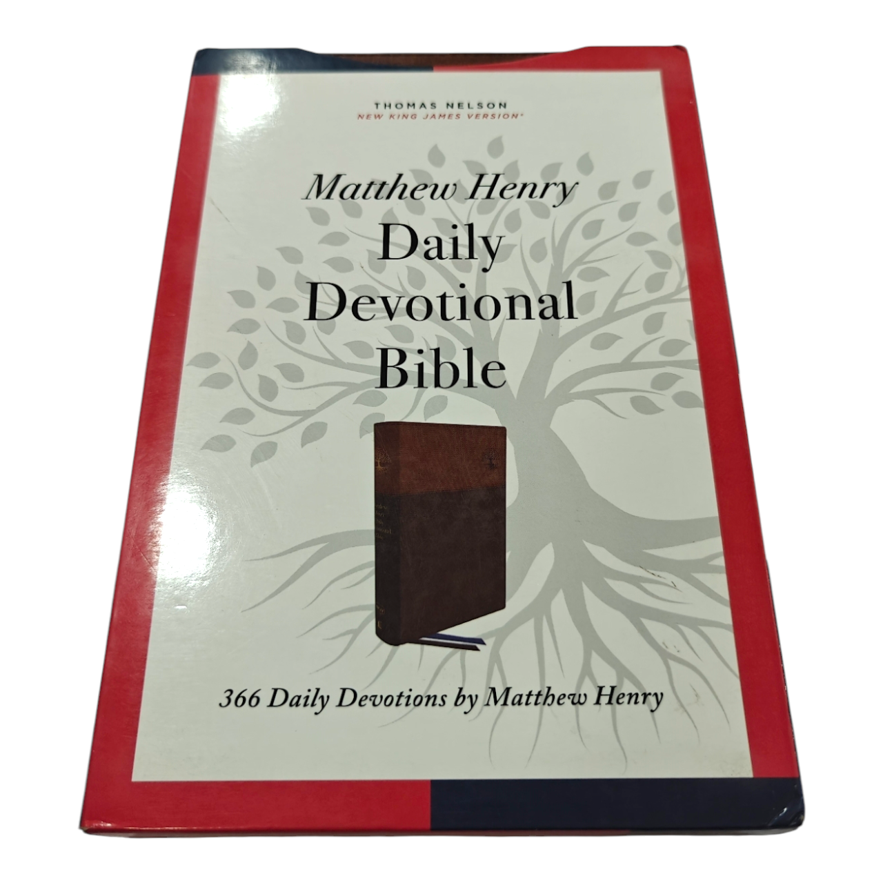 NKJV Matthew Henry Daily Devotional Bible - Brown Leathersoft (New King James Version)