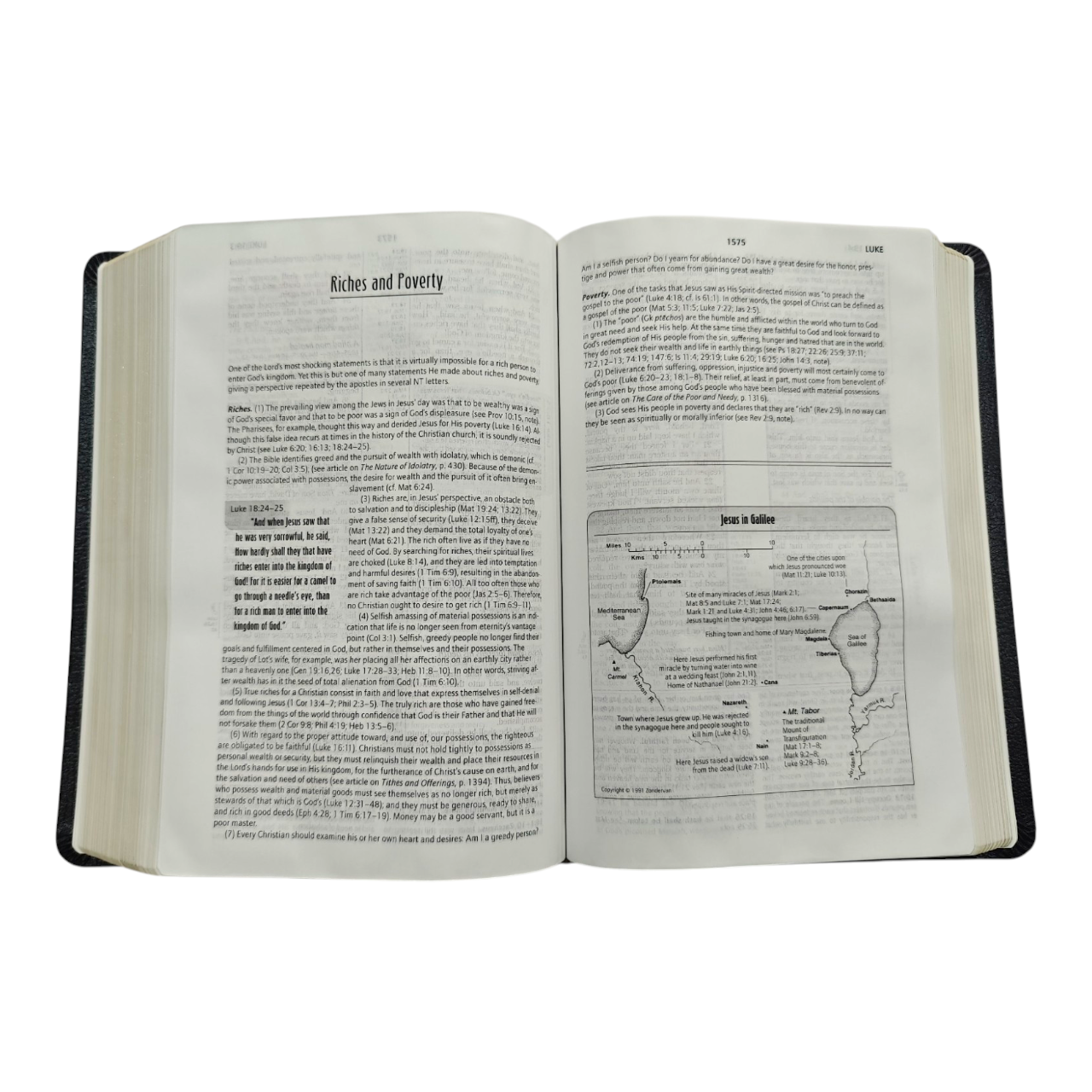 KJV Life in the Spirit Study Bible - Bonded Leather, Black, Red Letter (Thomas Nelson)