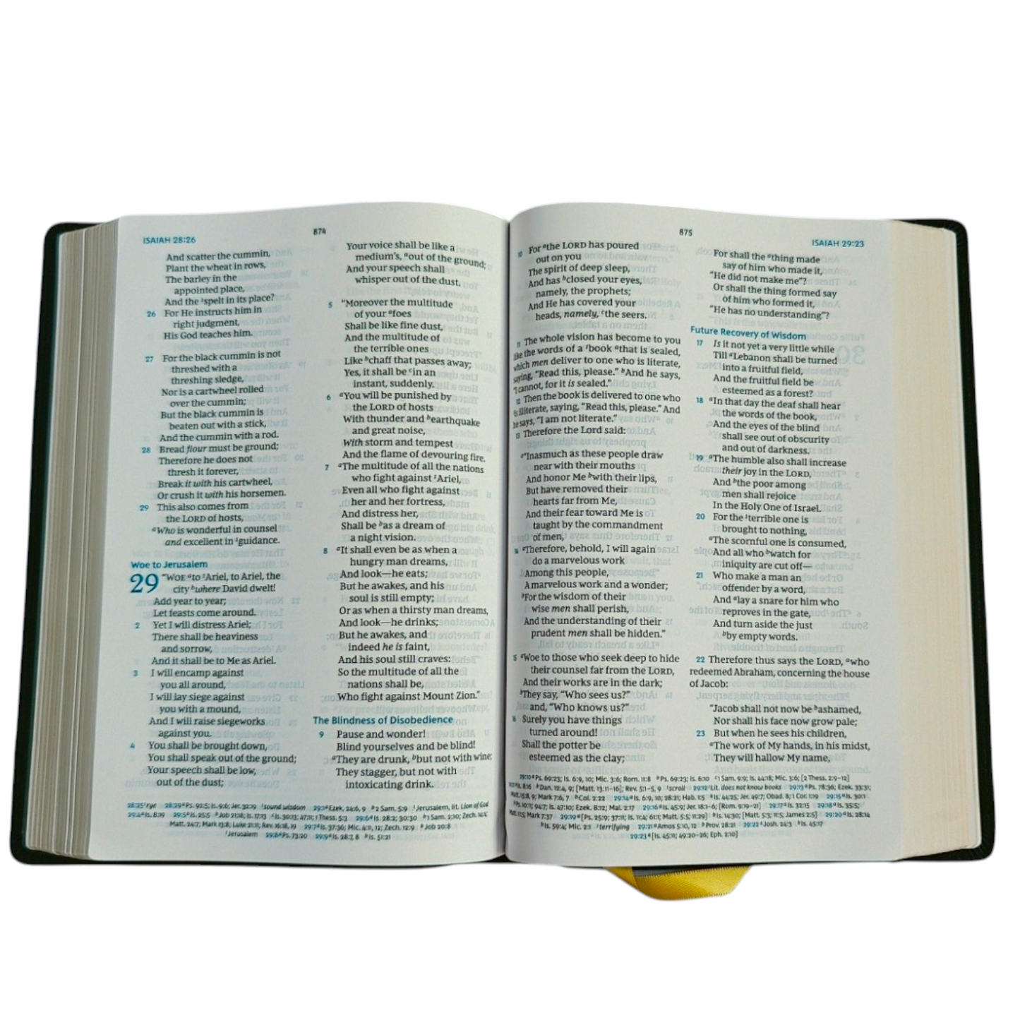 NKJV Large Print Reference Bible – MacLaren Series, Black Leathersoft (Thomas Nelson)