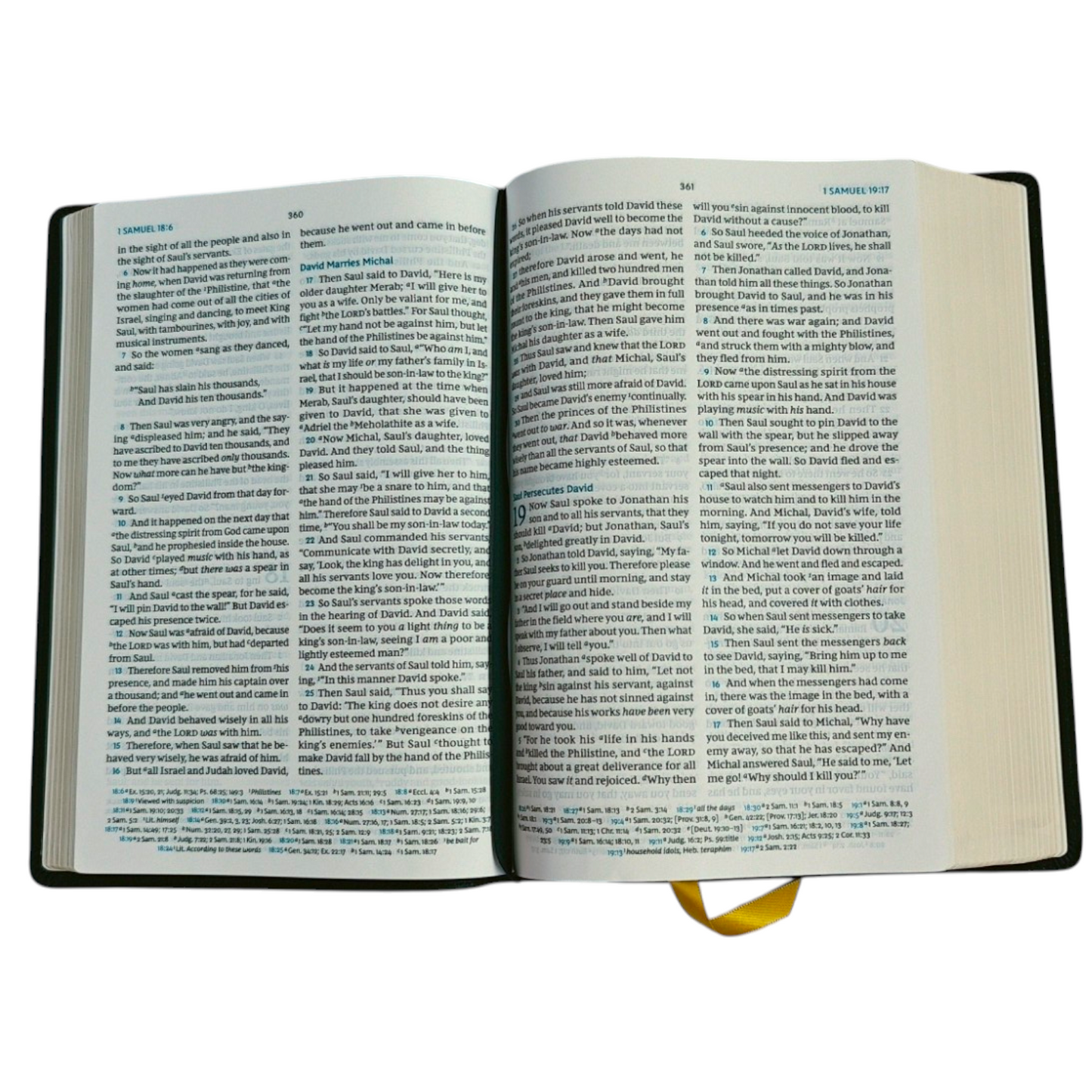 NKJV Large Print Reference Bible – MacLaren Series, Black Leathersoft (Thomas Nelson)