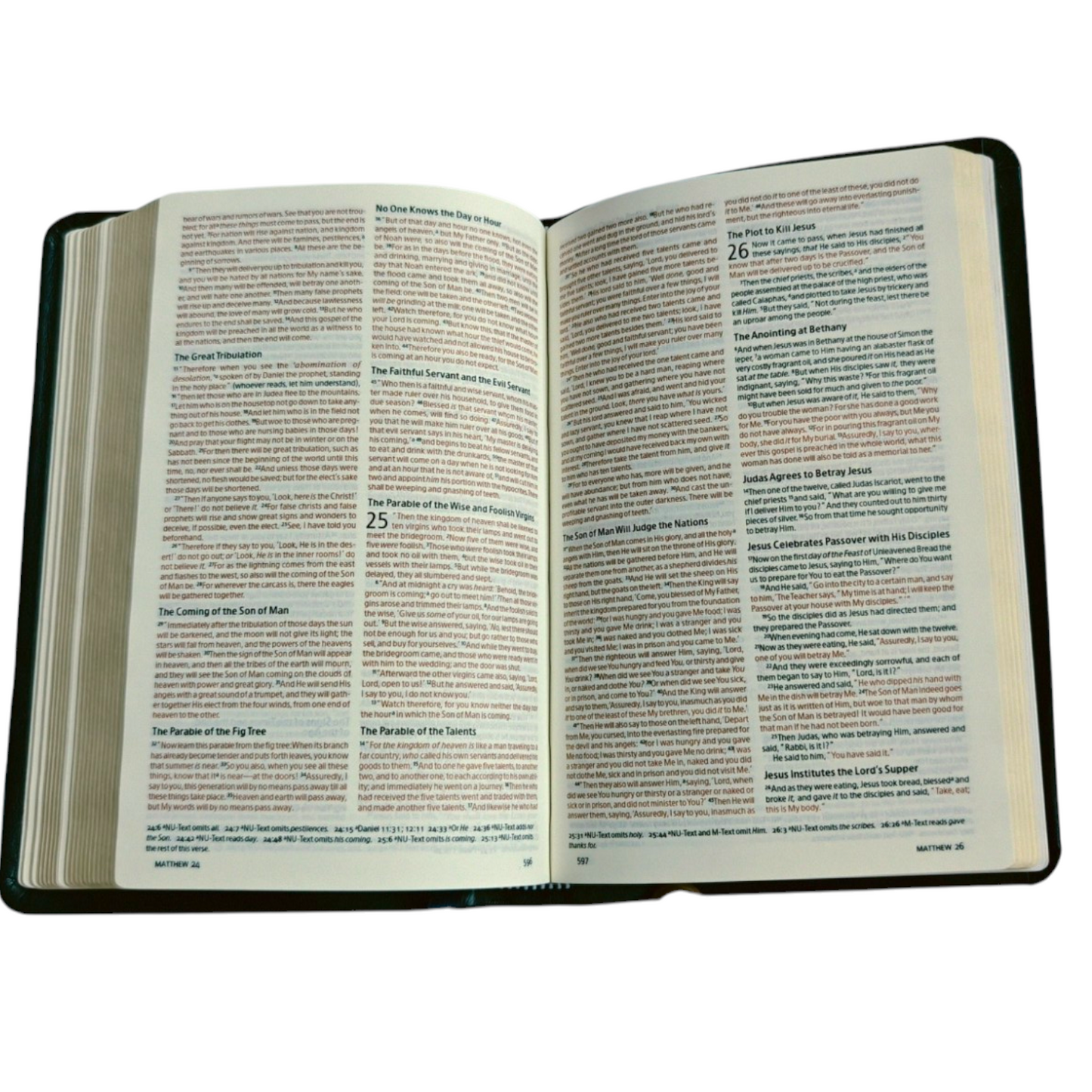Holman NKJV Compact Bible, Value Edition – Navy LeatherTouch