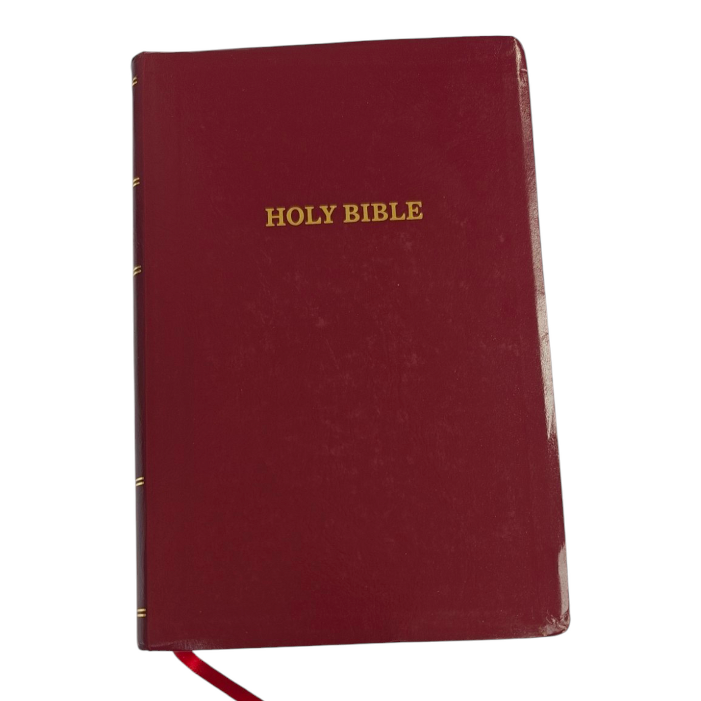 KJV Personal Size Giant Print Reference Bible, Comfort Print – Burgundy Leatherflex (Thomas Nelson, Lay Flat)