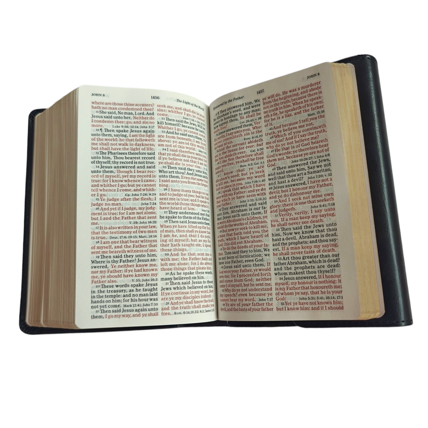 Holman KJV Large Print Compact Reference Bible – Black LeatherTouch with Magnetic Flap