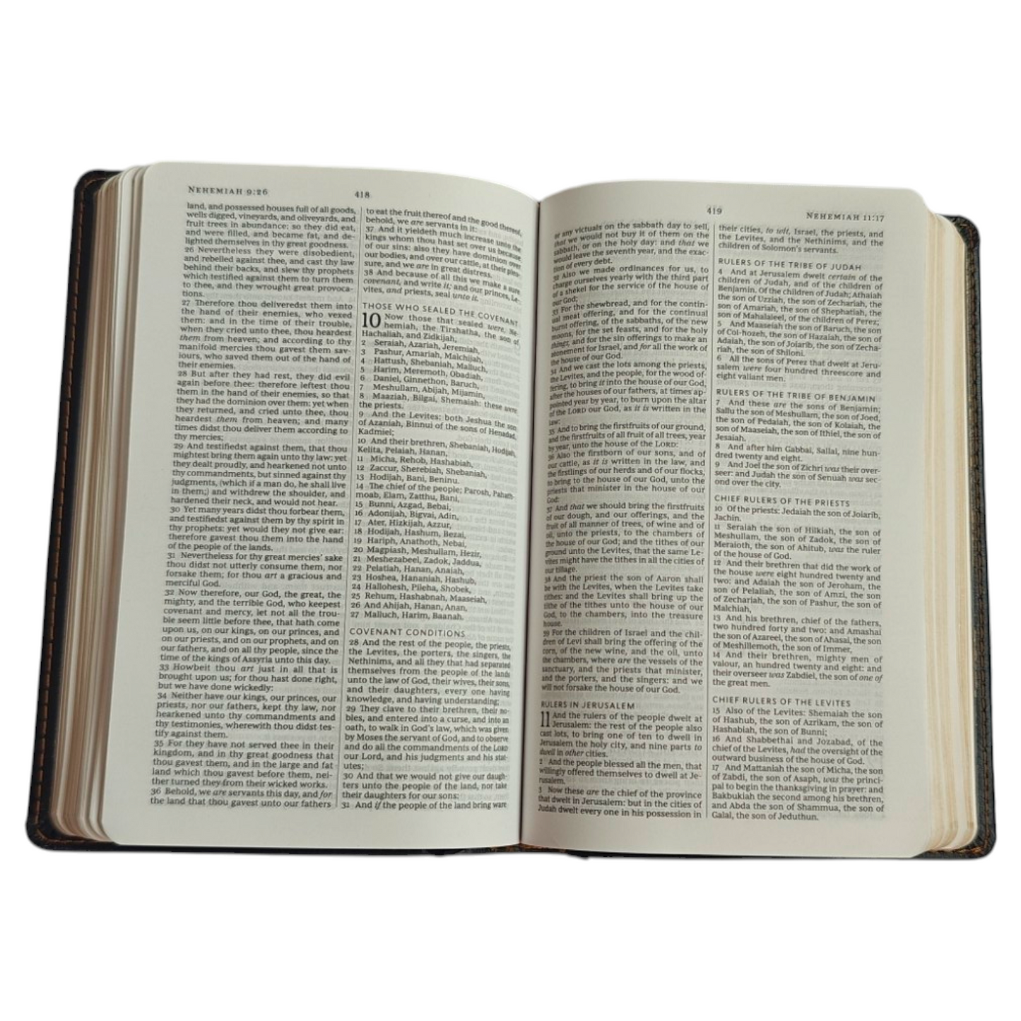 KJV Compact Thinline Bible, Comfort Print – Black Leathersoft (Thomas Nelson)