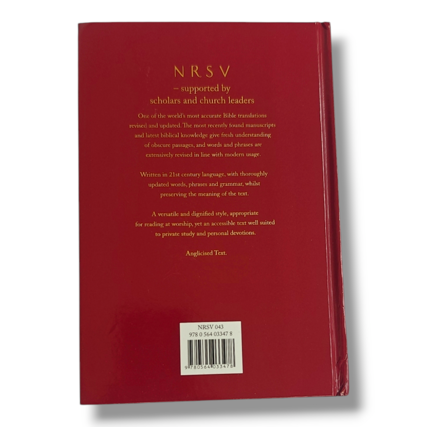 NRSV Holy Bible with Concordance – Hardcover, Anglicised Text (BSI / Bible Society of India)