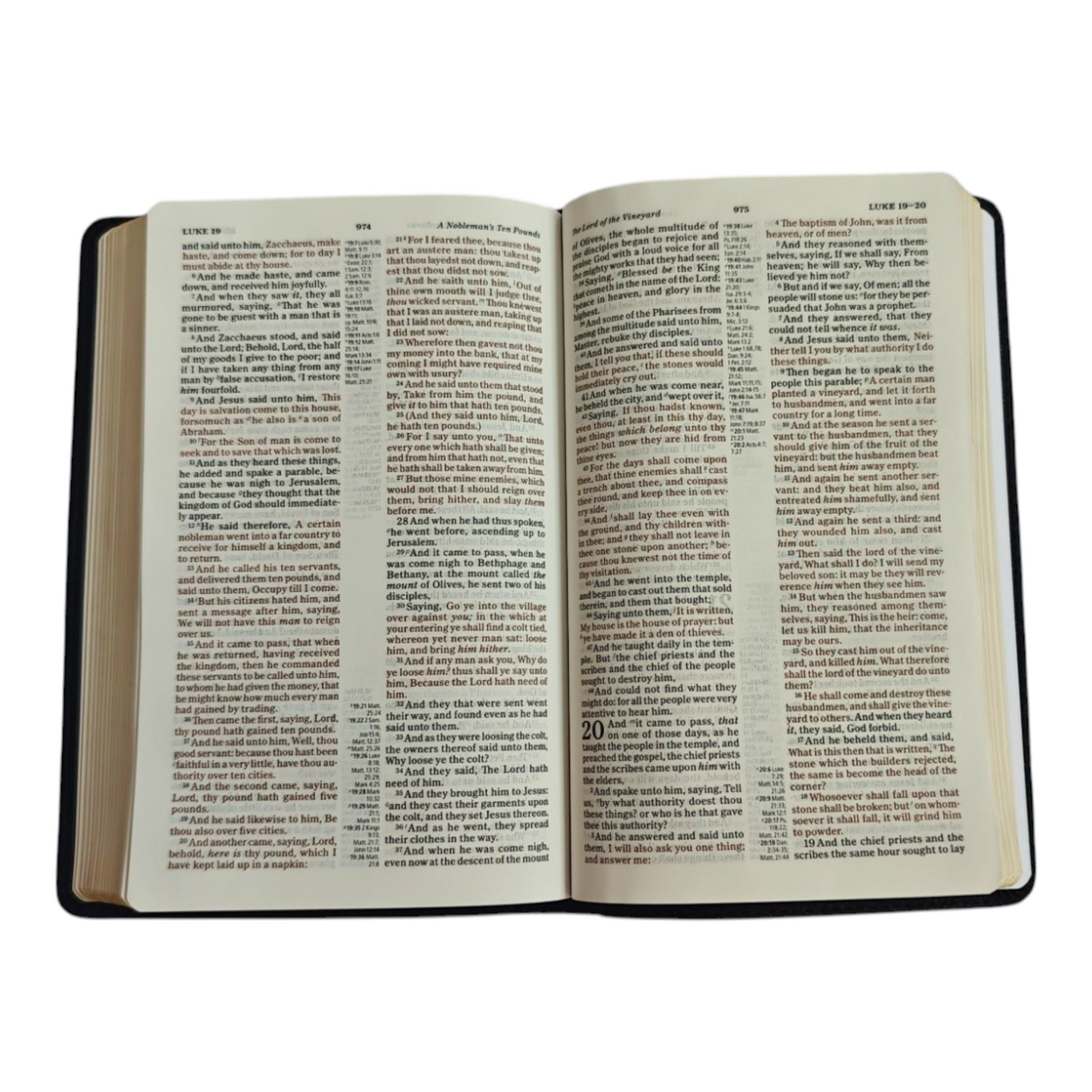 Holman KJV Thinline Reference Bible – Black LeatherTouch (Pure Cambridge Edition)