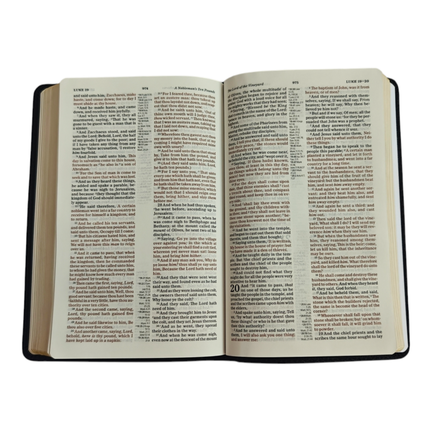 Holman KJV Thinline Reference Bible – Black LeatherTouch (Pure Cambridge Edition)