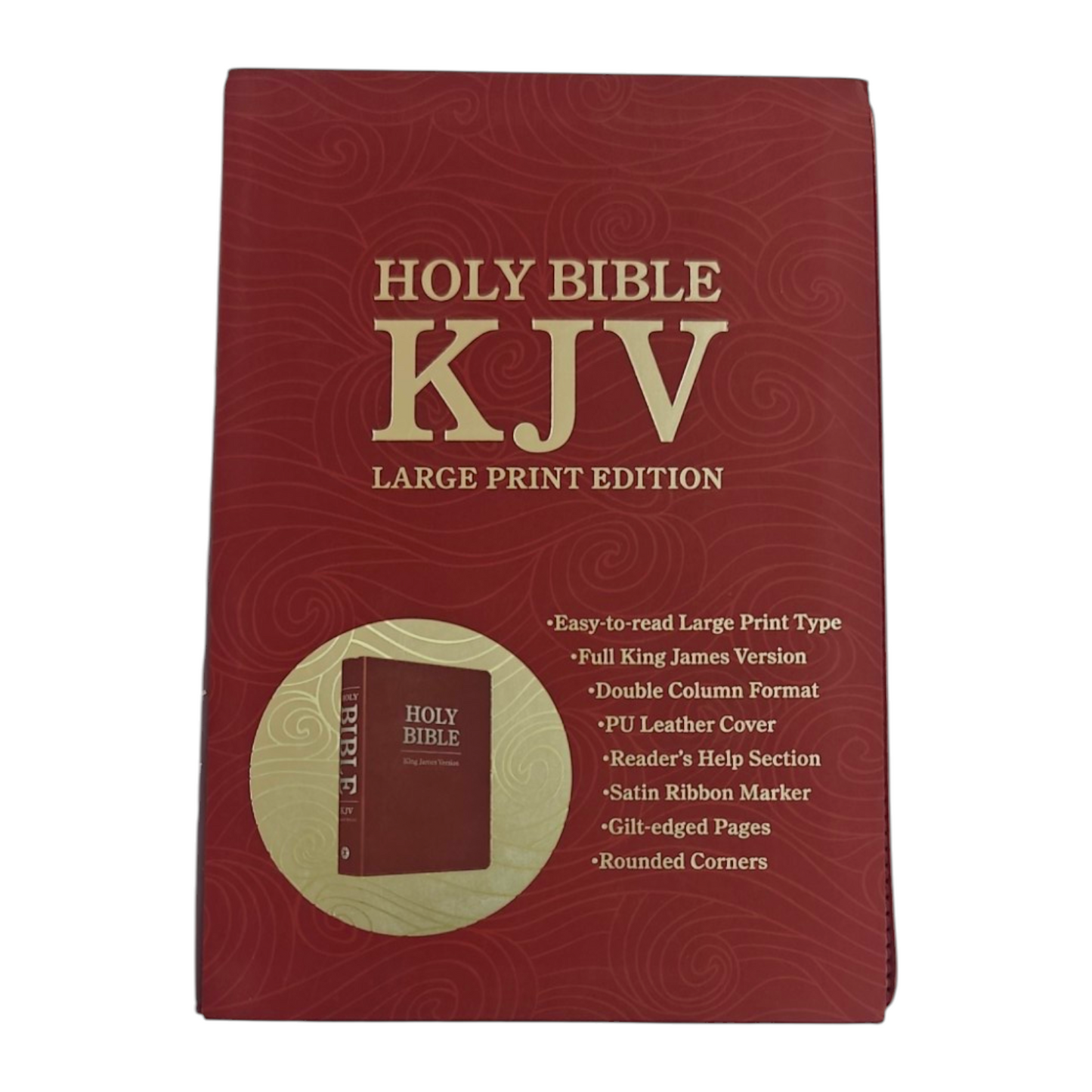 KJV Holy Bible, Large Print Edition – Burgundy PU Leather (Scandinavia Publishing House, 2024)