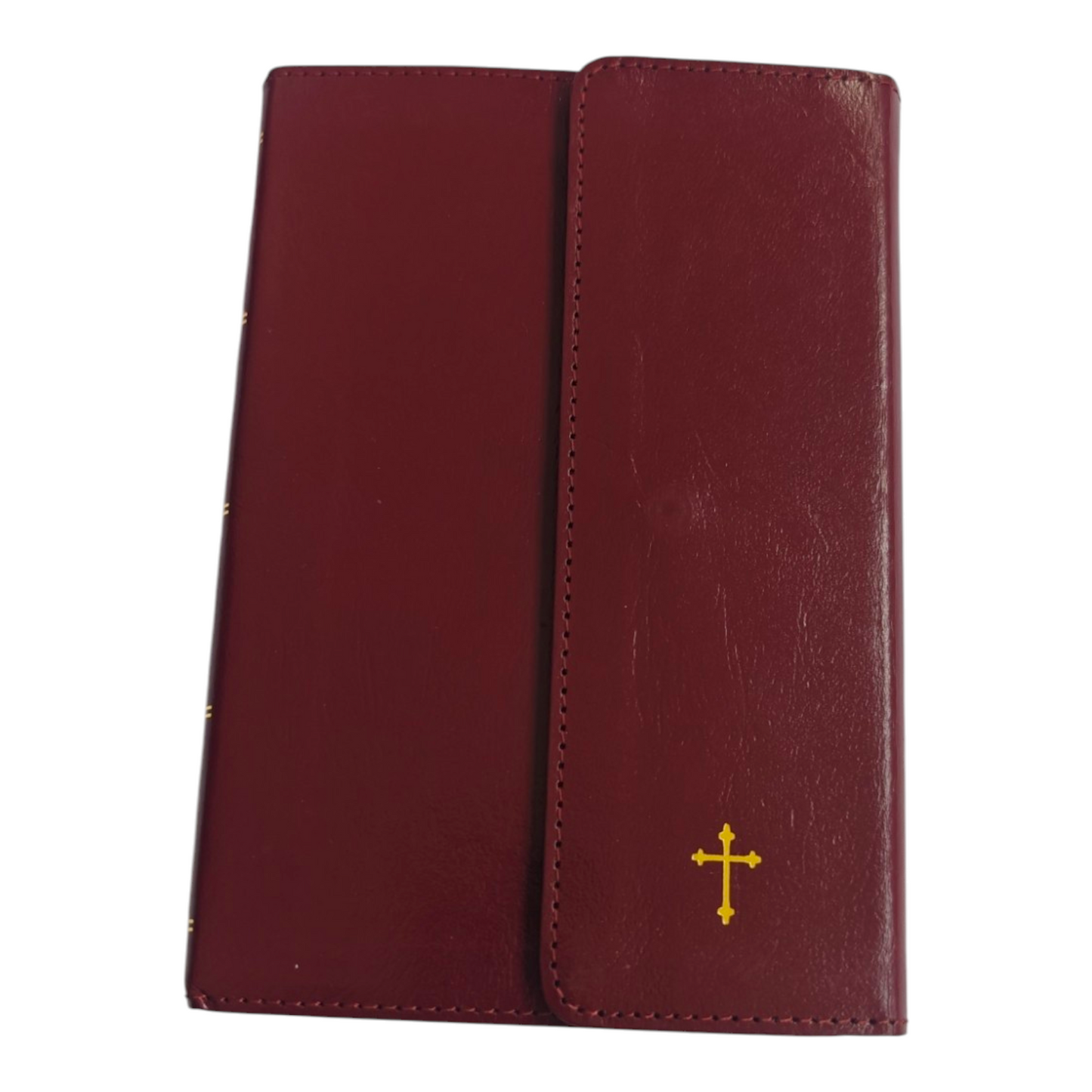 NKJV Compact Reference Bible, Comfort Print – Burgundy Leatherflex with Snap Closure (Thomas Nelson)