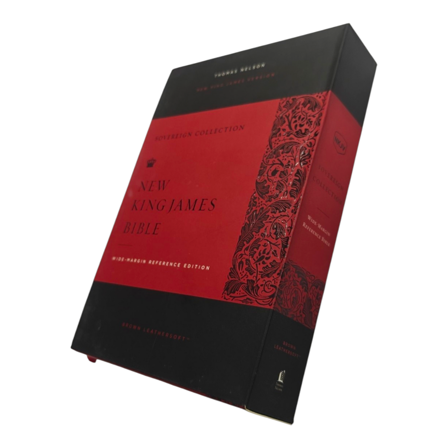 NKJV, Single-Column Wide-Margin Reference Bible, Cloth over Board, Red Letter, Comfort Print: Holy Bible, New King James Version