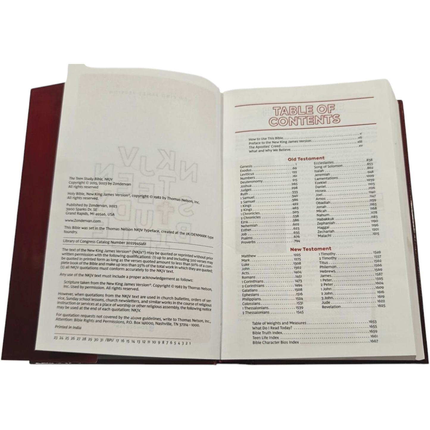 NKJV, Teen Study Bible, Hardcover, Comfort Print