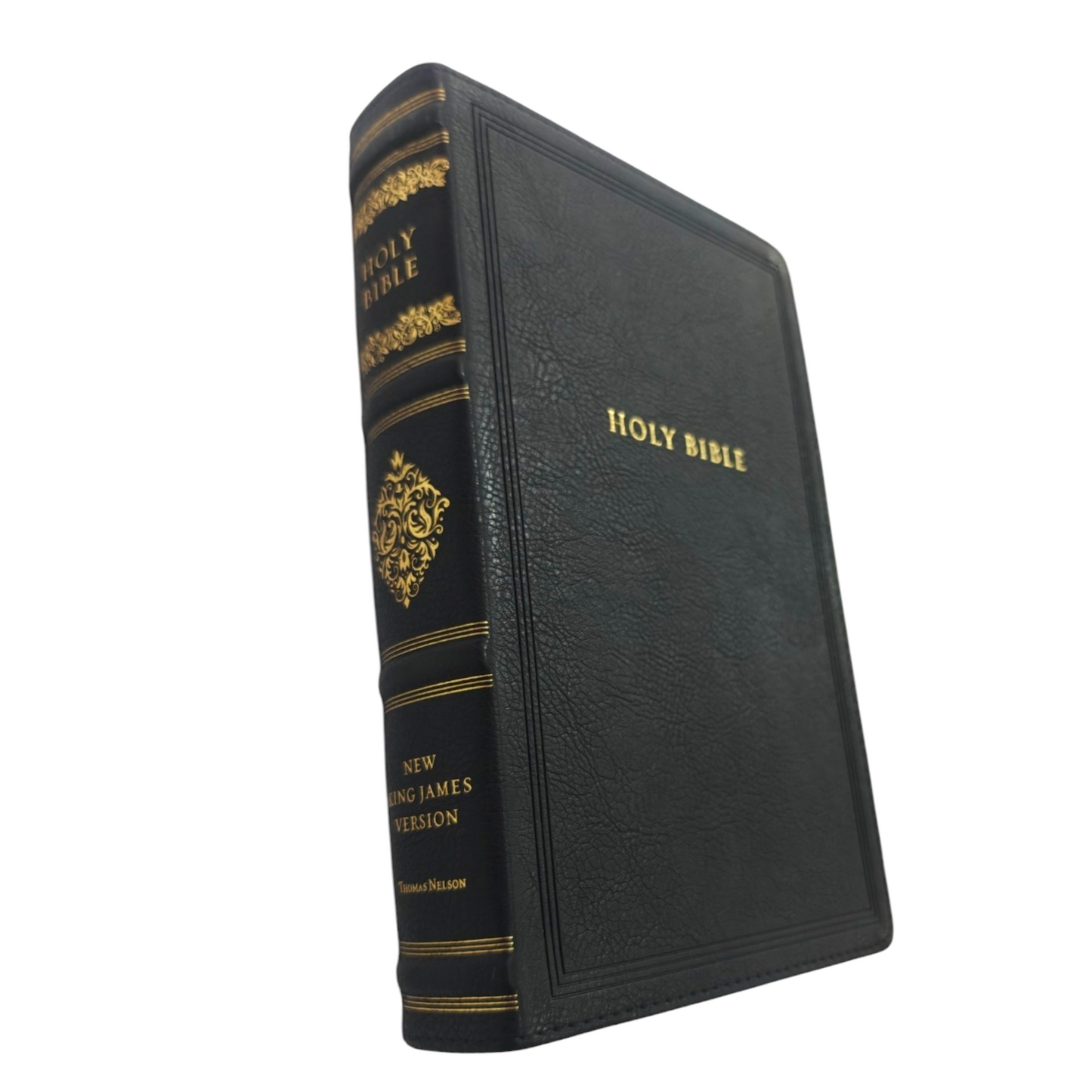 NKJV, Personal Size Reference Bible, Sovereign Collection, Leathersoft, Black, Red Letter, Comfort Print: Holy Bible, New King James Version