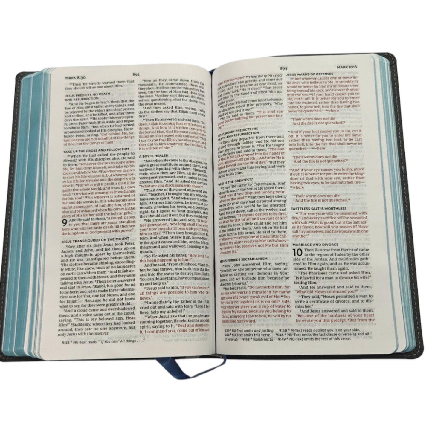 NKJV Thinline Bible Leathersoft Black Red Letter Edition Comfort Print