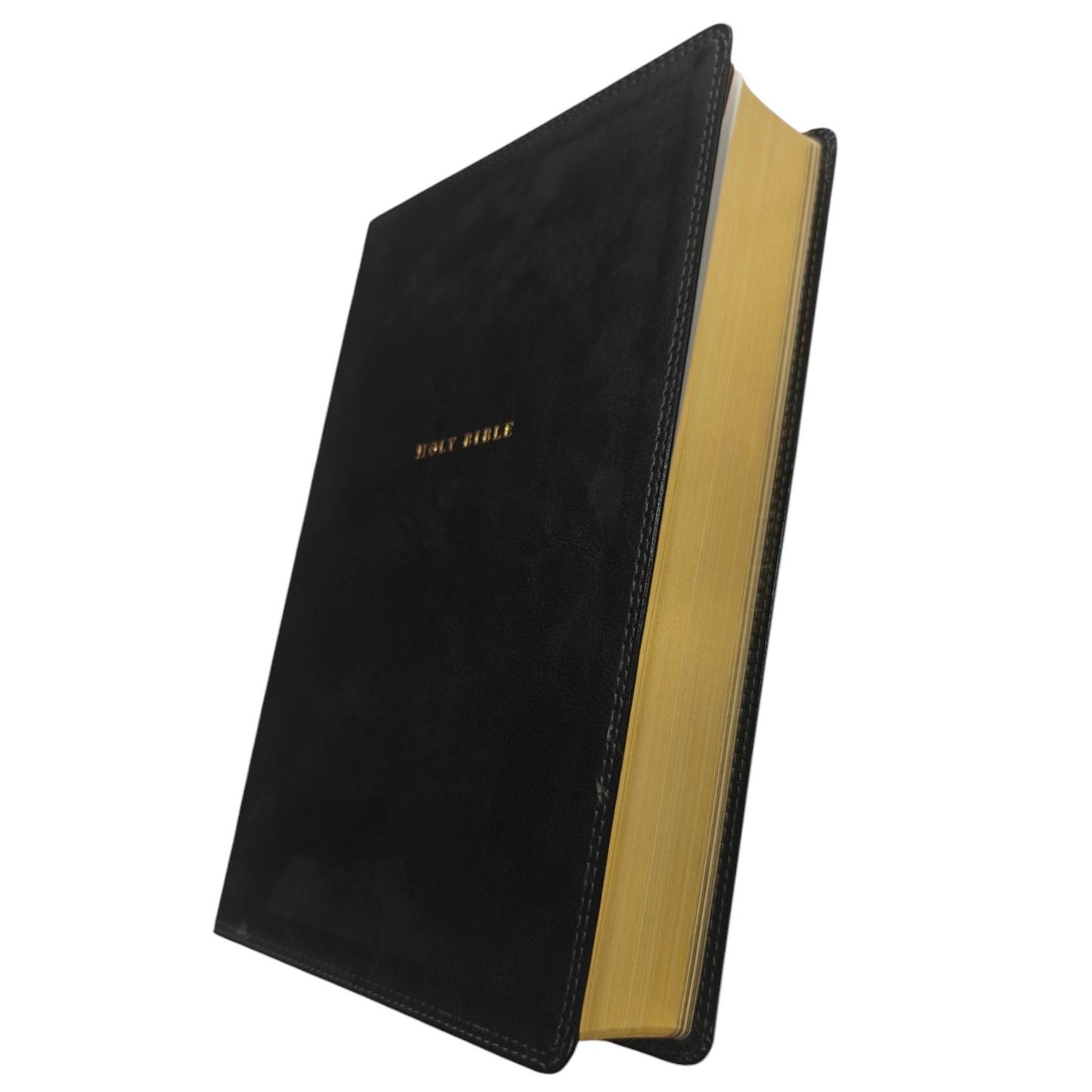 NKJV, Reference Bible, Classic Verse-By-Verse, Center-Column, Leathersoft, Black, Red Letter Edition, Comfort Print