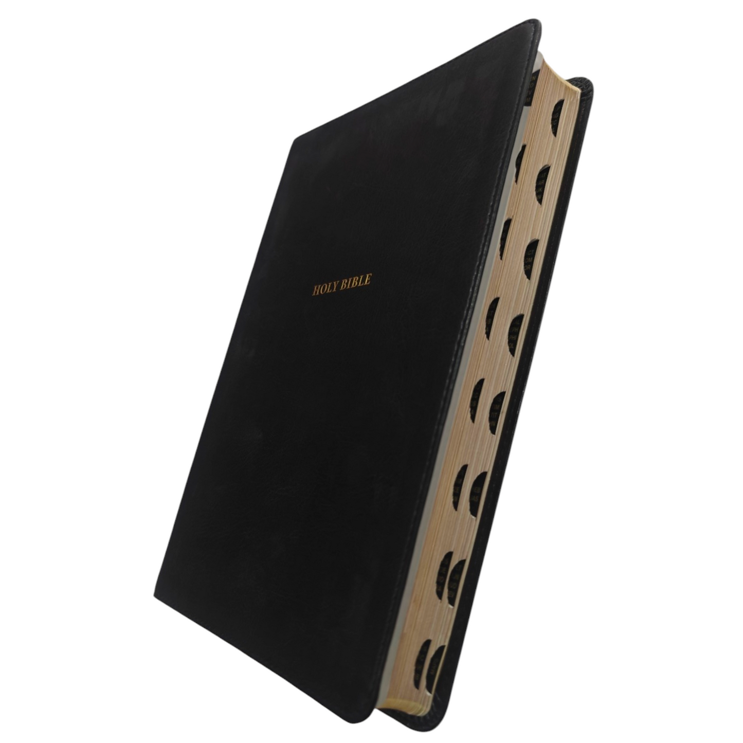 NKJV Thinline Reference Bible, Leather-Look, Black, Red Letter Edition, Comfort Print