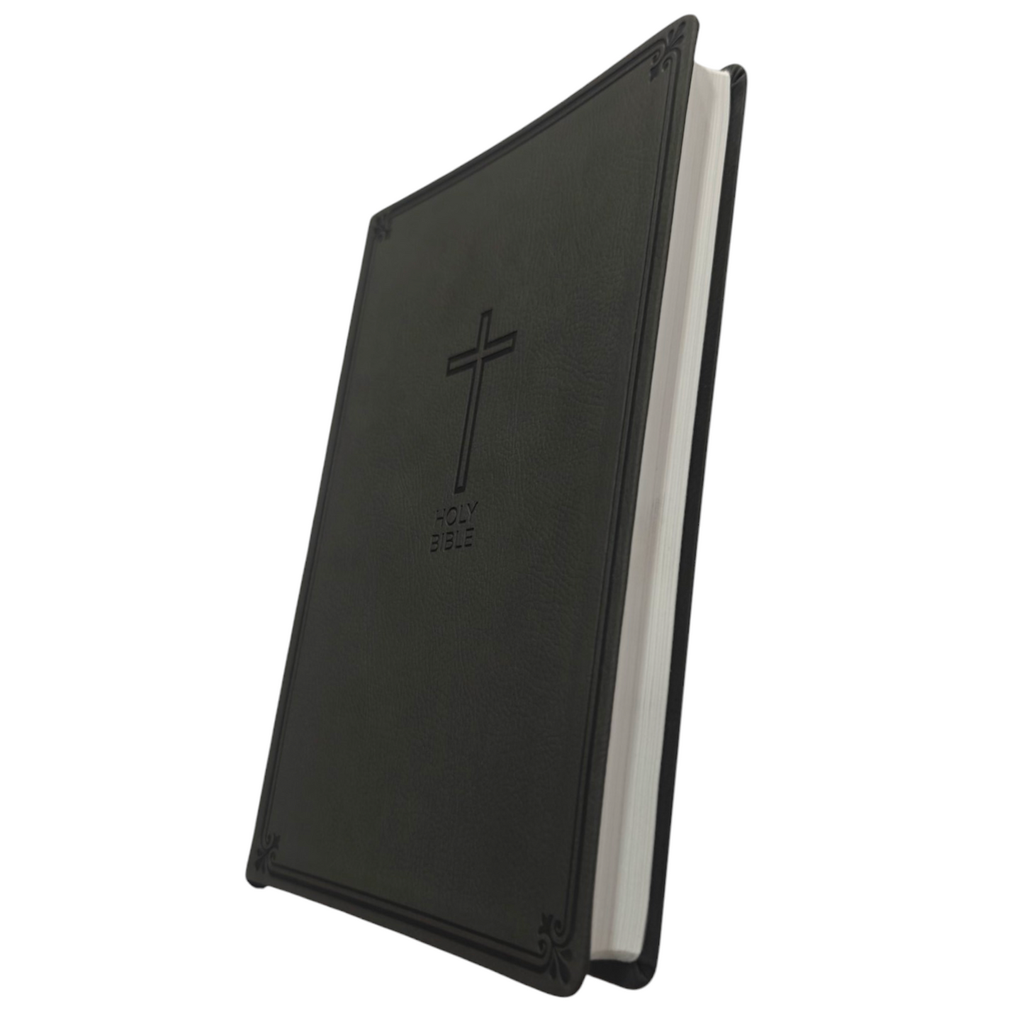 NKJV Value Thinline Bible Large Print Imitation Leather Black Red Letter Edition