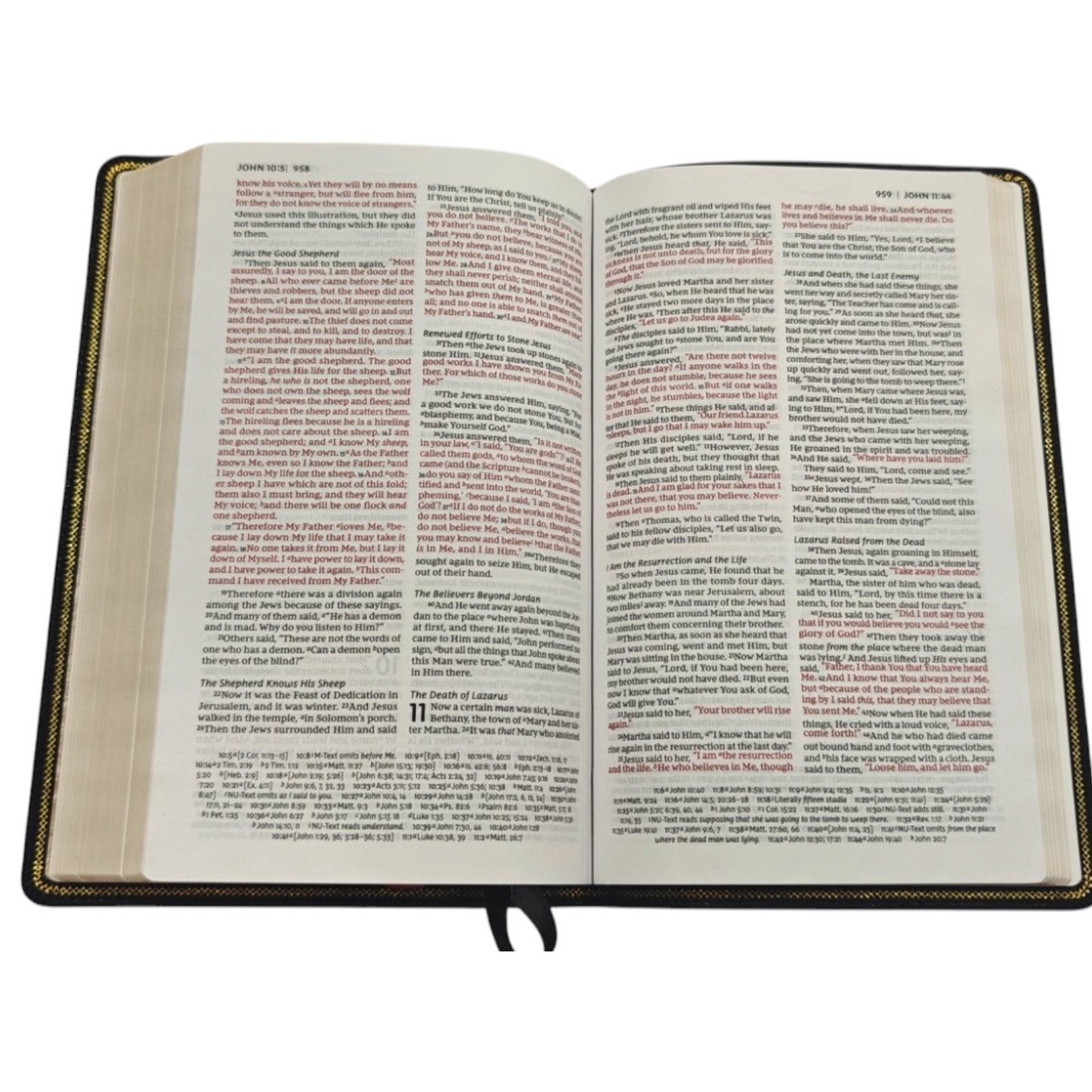 NKJV Thinline Reference Bible, Leather-Look, Burgundy, Red Letter Edition, Comfort Print