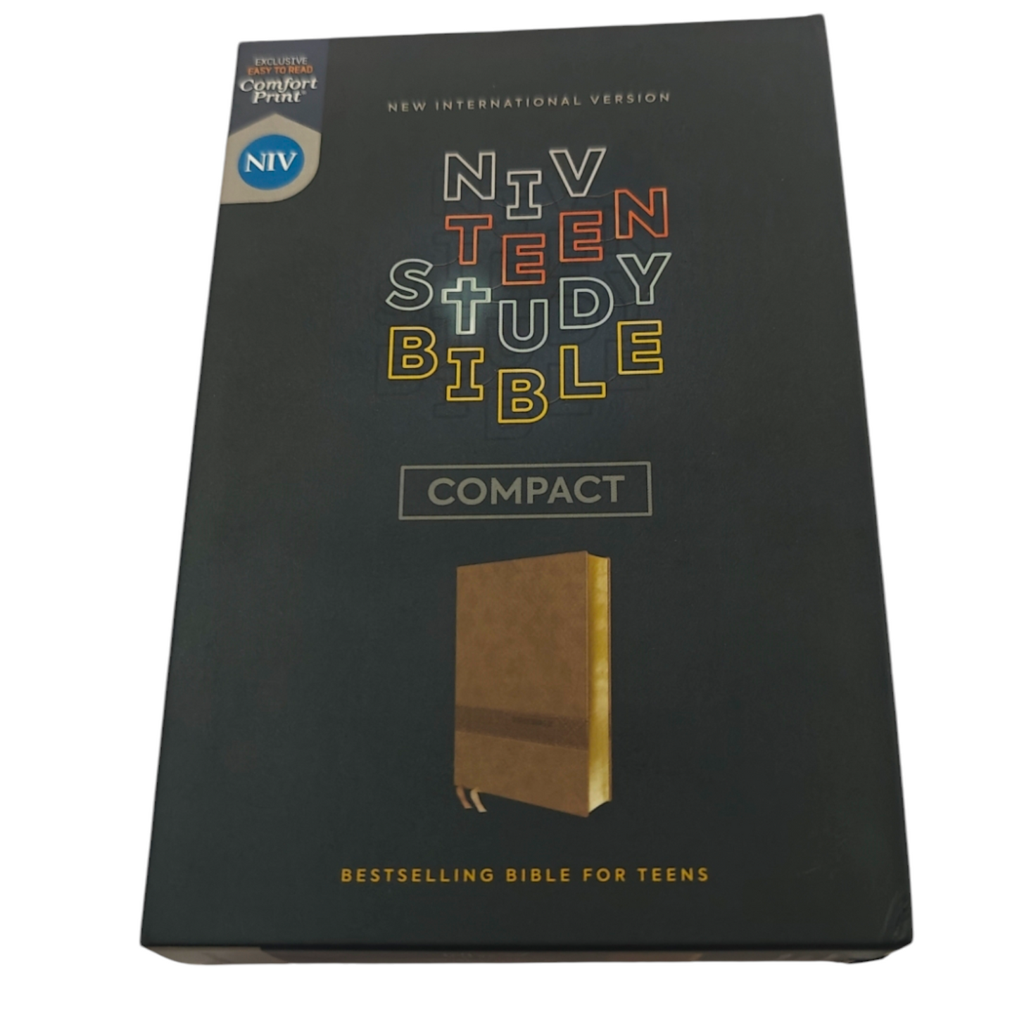 NIV Teen Study Bible, Compact Size - Brown Leathersoft (New International Version)