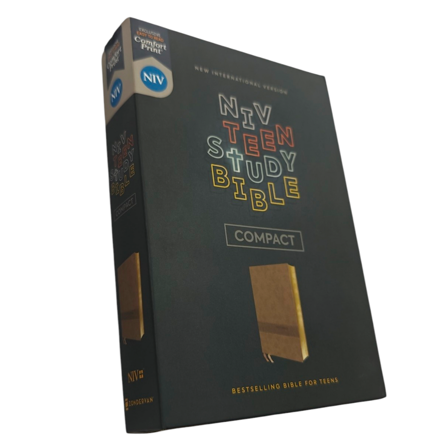 NIV Teen Study Bible, Compact Size - Brown Leathersoft (New International Version)