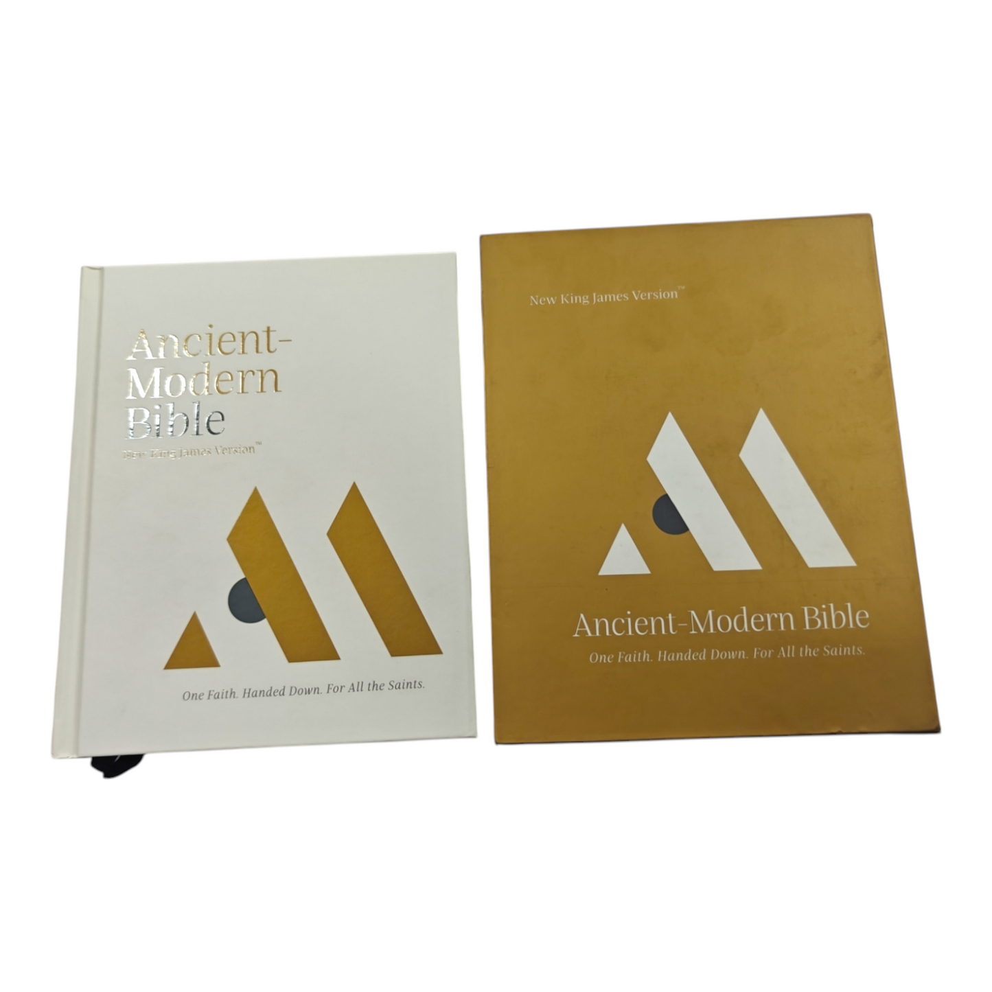 NKJV, Ancient-Modern Bible, Leathersoft, Brown, by Thomas Nelson