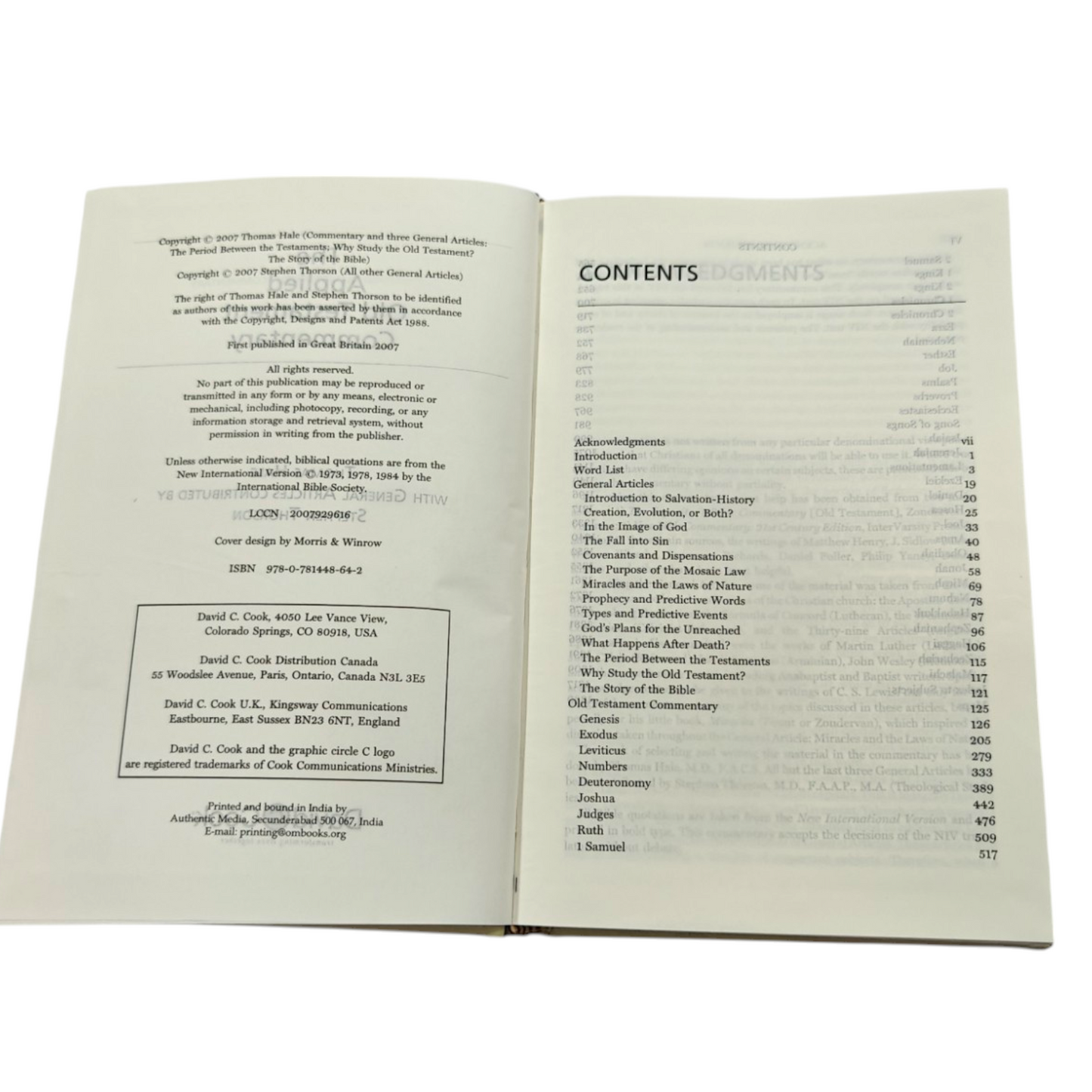 Applied Old Testament Commentary: Applying God's Word to Your Life