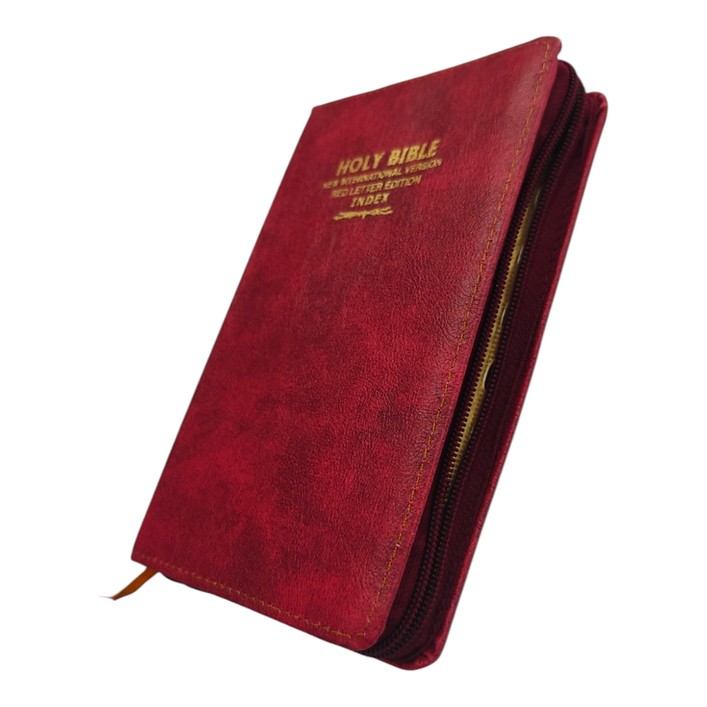 NIV Red Letter Index Bible – Brown Cover