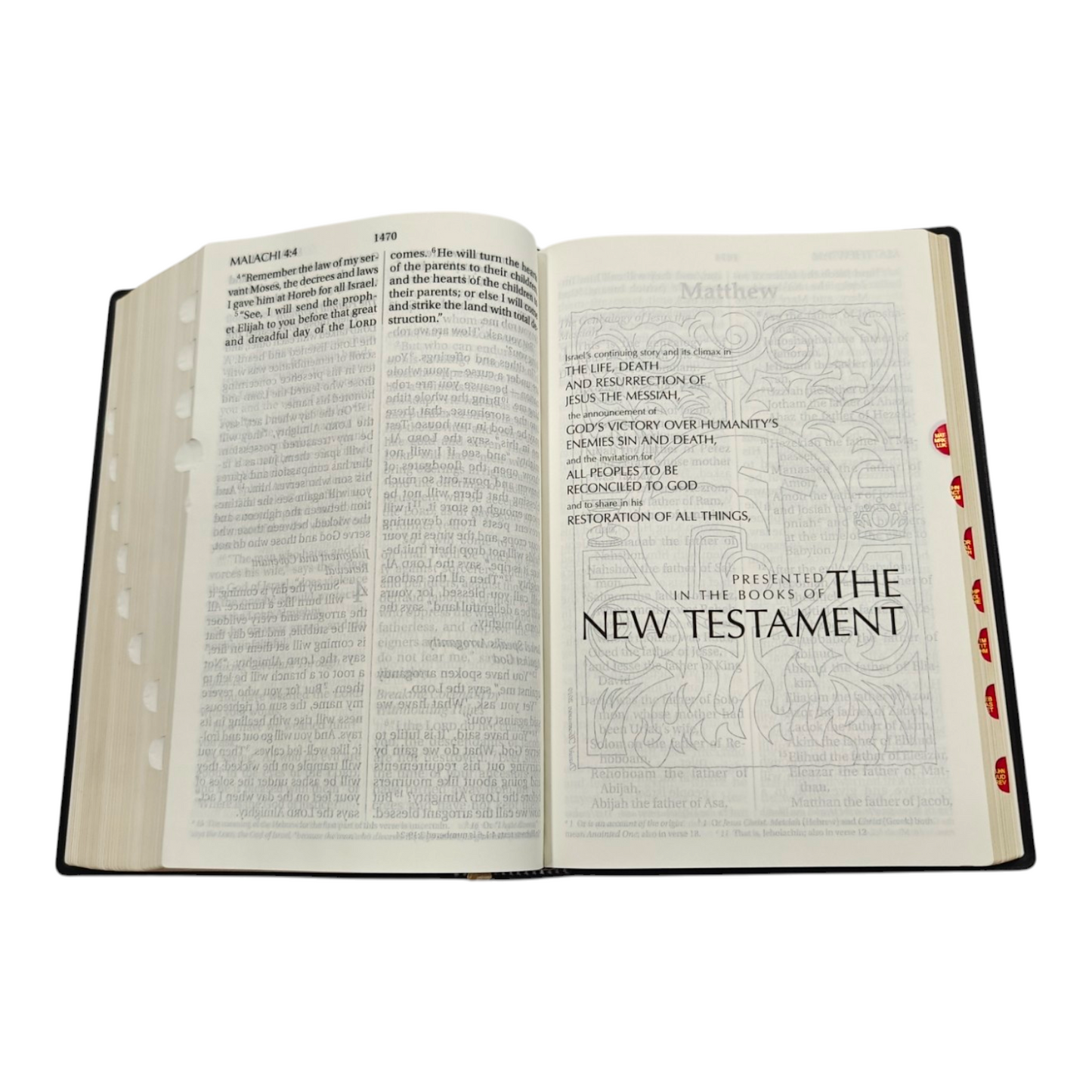 NIV Giant Print Bible, Thumb Index, Gold Gilt Edges, Black