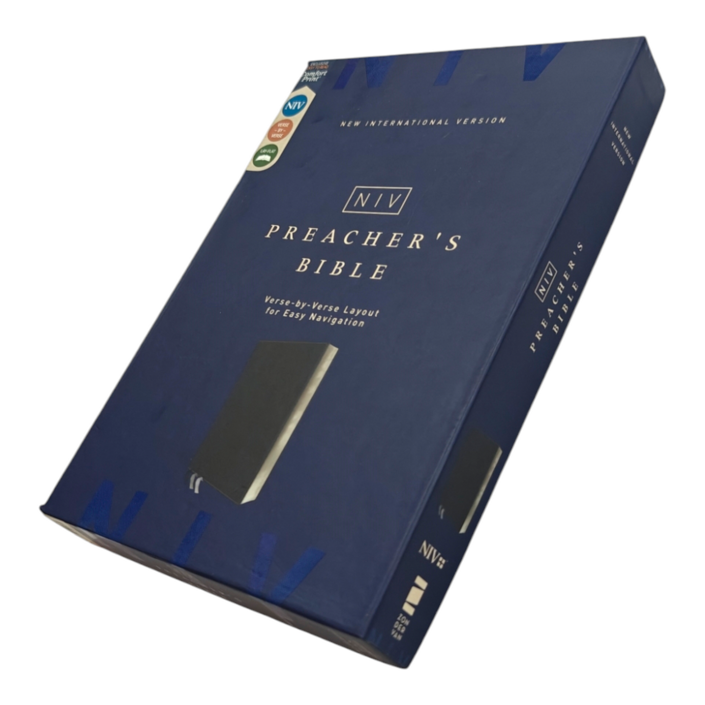 NIV, Preacher's Bible, Verse-By-Verse Format, Leathersoft, Black, Comfort Print