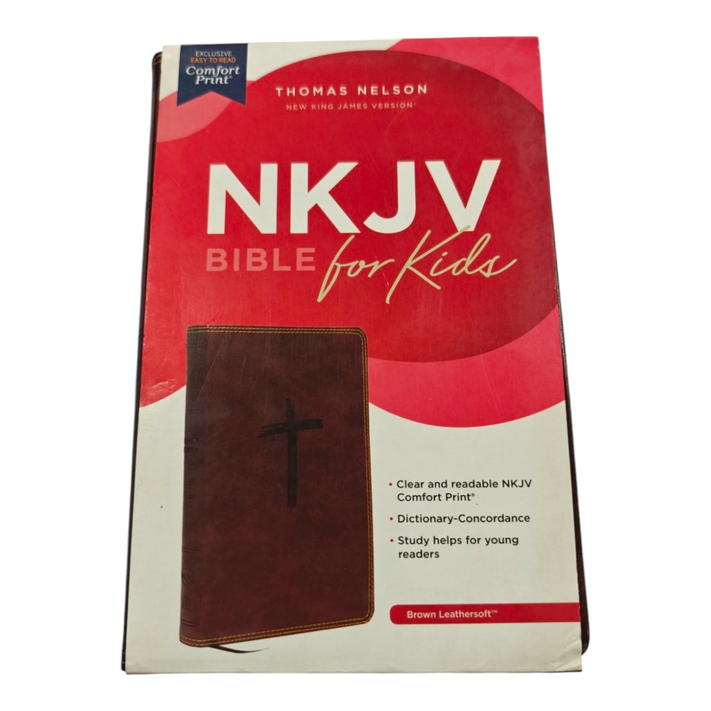 NKJV Holy Bible for Kids Leathersoft Brown Comfort Print