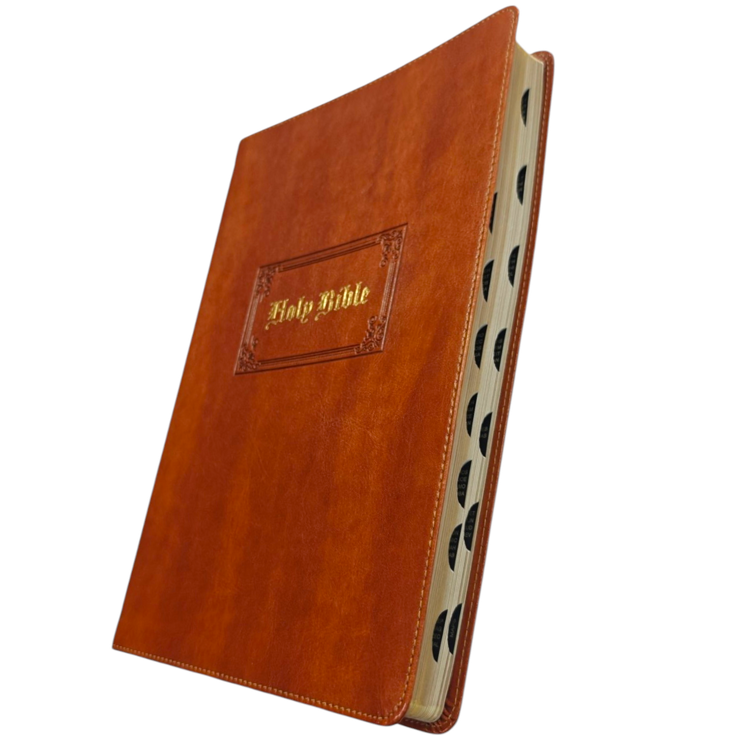 KJV Giant Print Thinline Bible Vintage Series Leathersoft Tan Red Letter Comfort Print