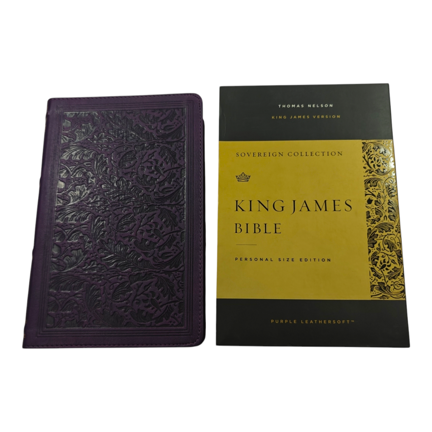 KJV Personal Size Reference Bible Sovereign Collection Black Premium Goatskin Leather Premier Collection Comfort Print