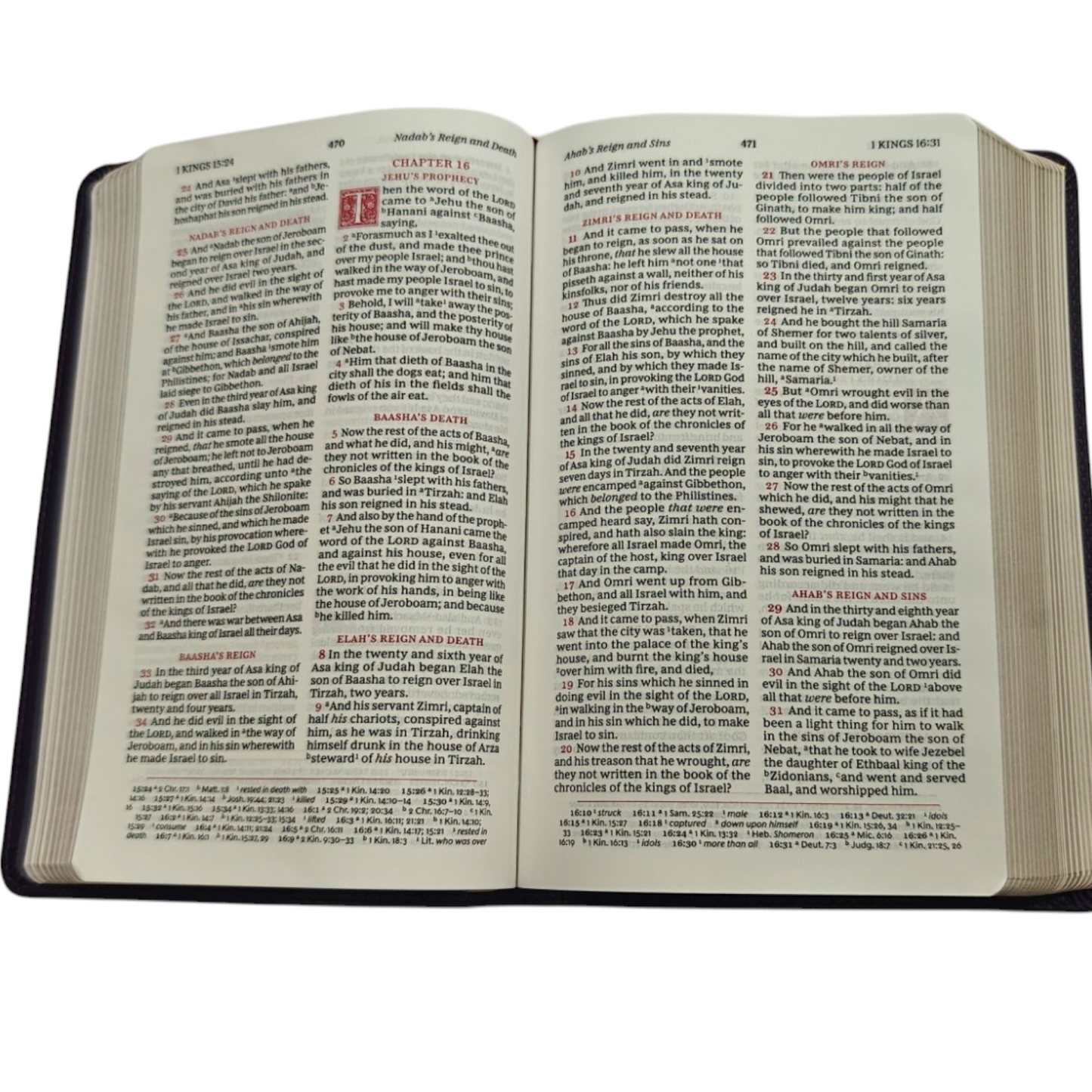 KJV Personal Size Reference Bible Sovereign Collection Black Premium Goatskin Leather Premier Collection Comfort Print