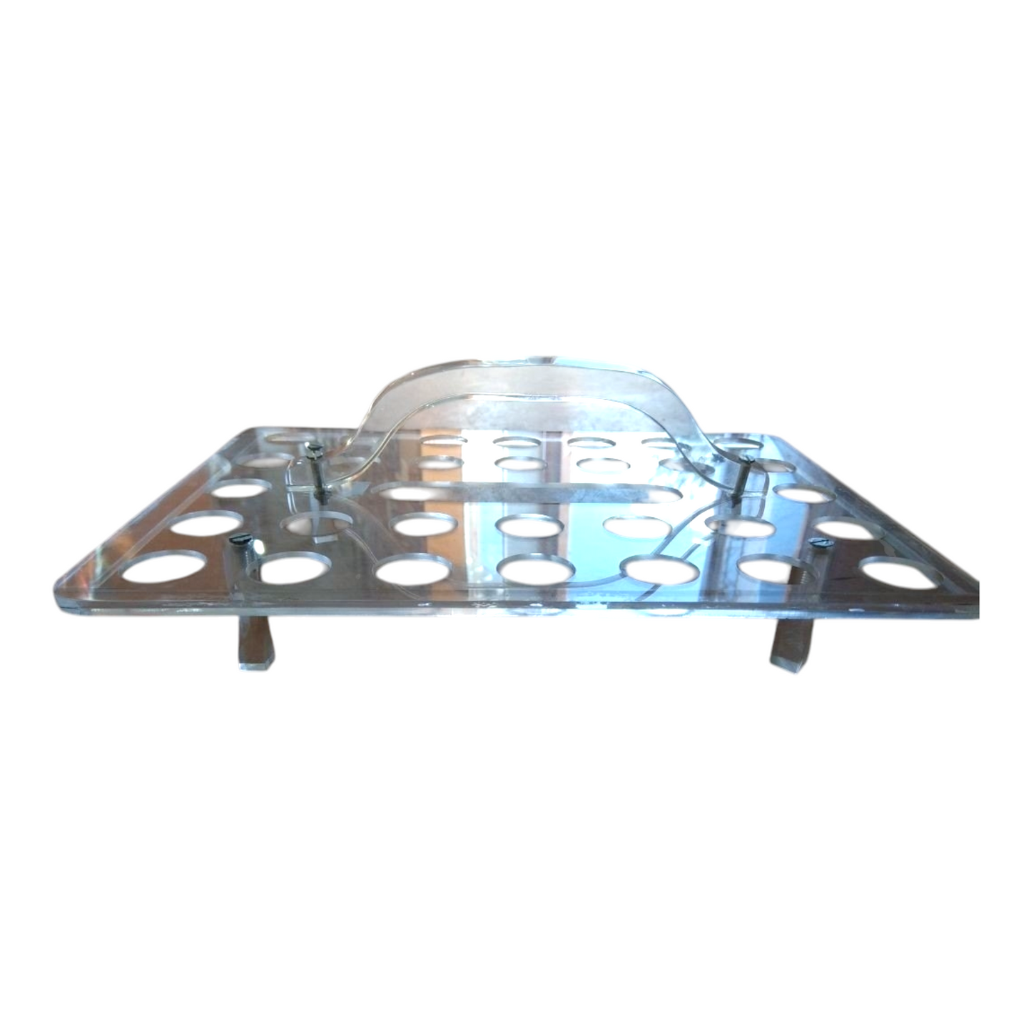 Holy Communion Tray, 40 Cup, Premium Stainless Steel Stackable Communion Serving Tray for Churches