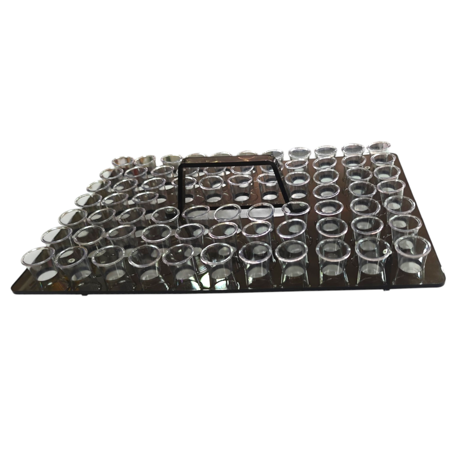 Holy Communion Tray Set with 72 Cups, Complete Stainless Steel Communion Ware with 72-Hole Cup Tray, Lid, Bread Plate & Cups for Church Service