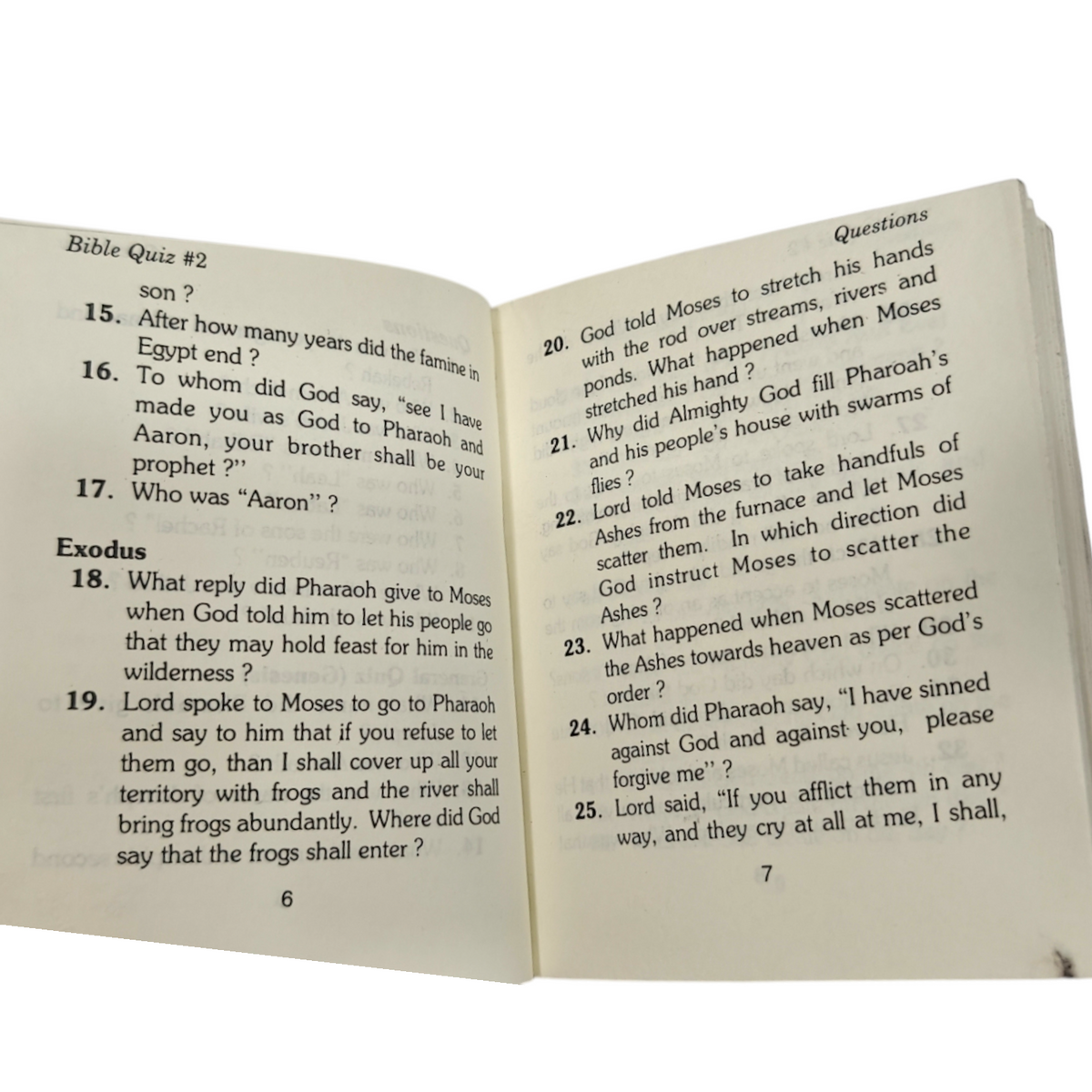 Bible Quiz Book Two – Christian Bible Quiz Question and Answer Book