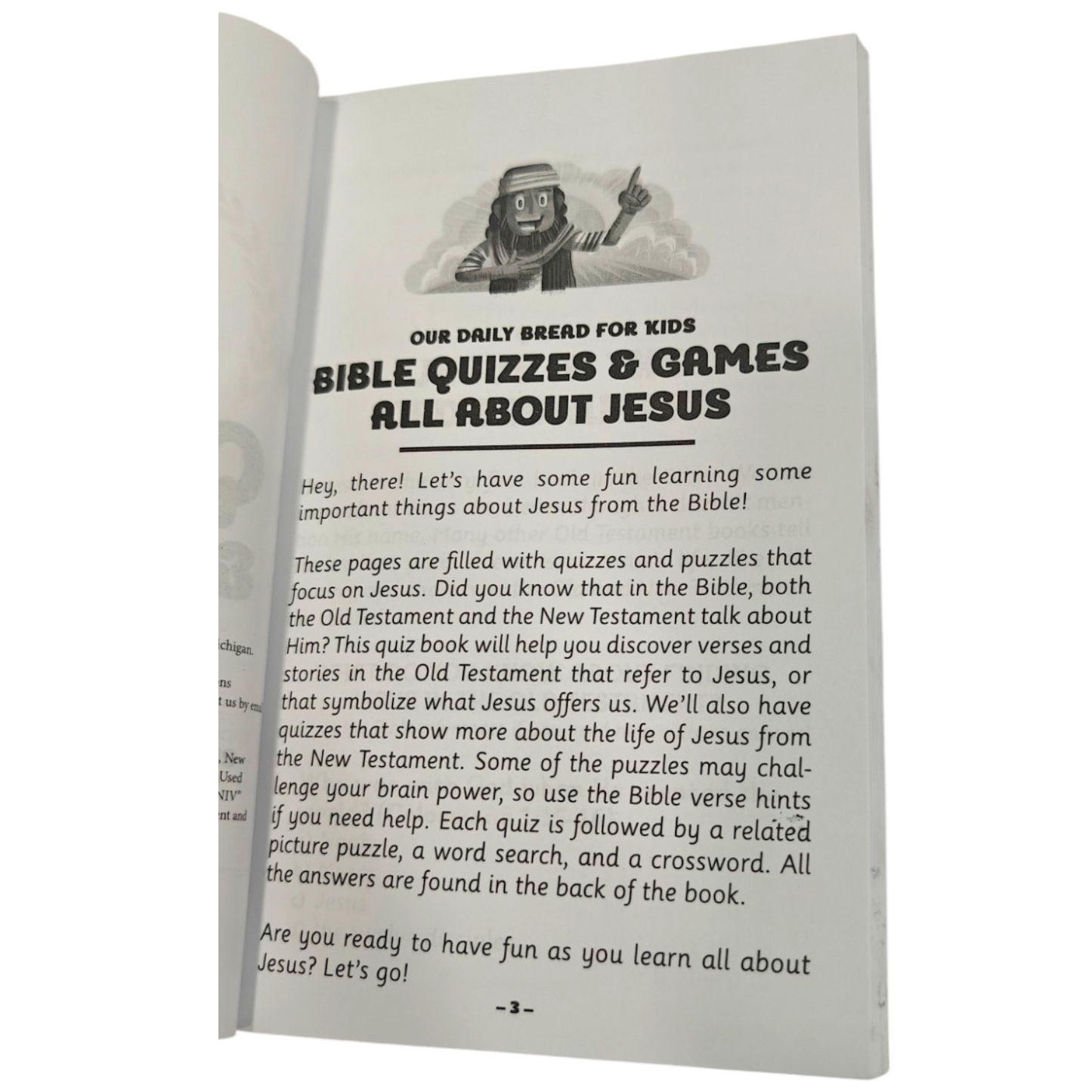 Our Daily Bread for Kids Bible Quizzes & Games: All About Jesus by Crystal Bowman & Teri McKinley | 20 Quizzes and 60 Games | ISBN 9781627479400