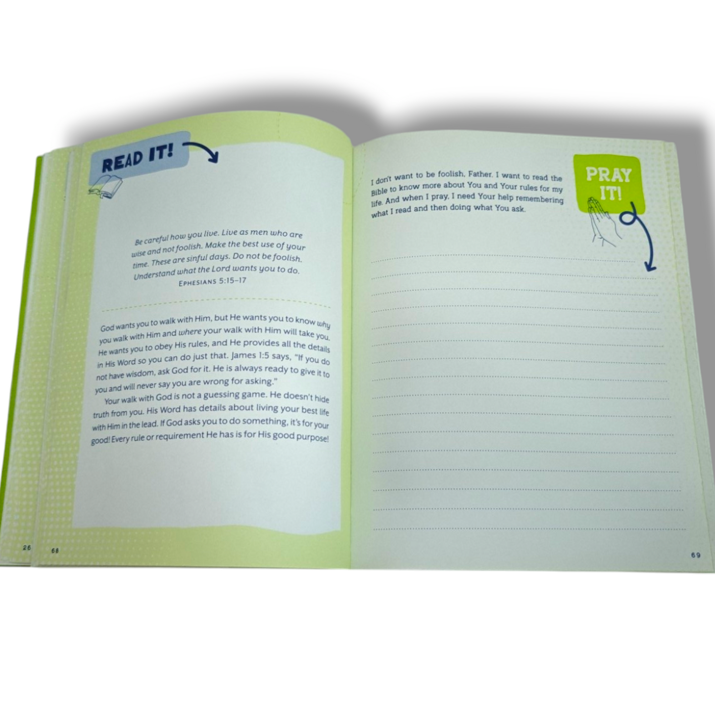 Read It! Pray It! Write It! Draw It! Do It! – A Faith-Building Bible Activity Book for Pre-Teen Boys | ISBN 9781636097909
