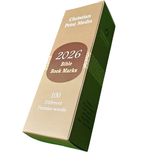 100 Unique Tamil Bible Verse Bookmarks for 2026 | Premium 300gsm Art Board with Textured Drip-Off UV & Protective Teflon Coating