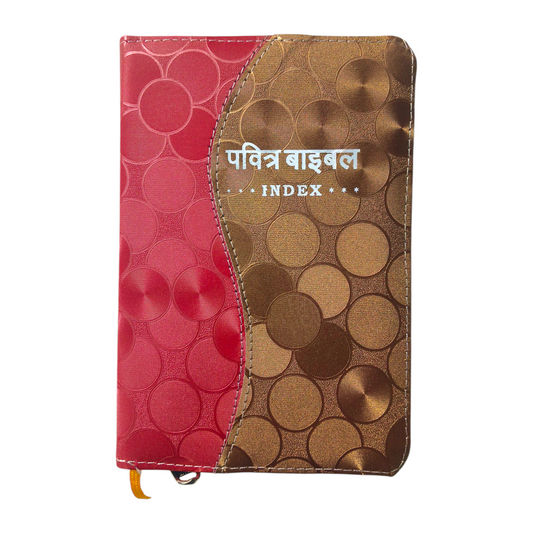 Compact Hindi Bible | With Thumb Index Edition | Indian Printed Edition | Double Color Attractive Bound | With Zip Bible | Golden Edge Bible | New Edition