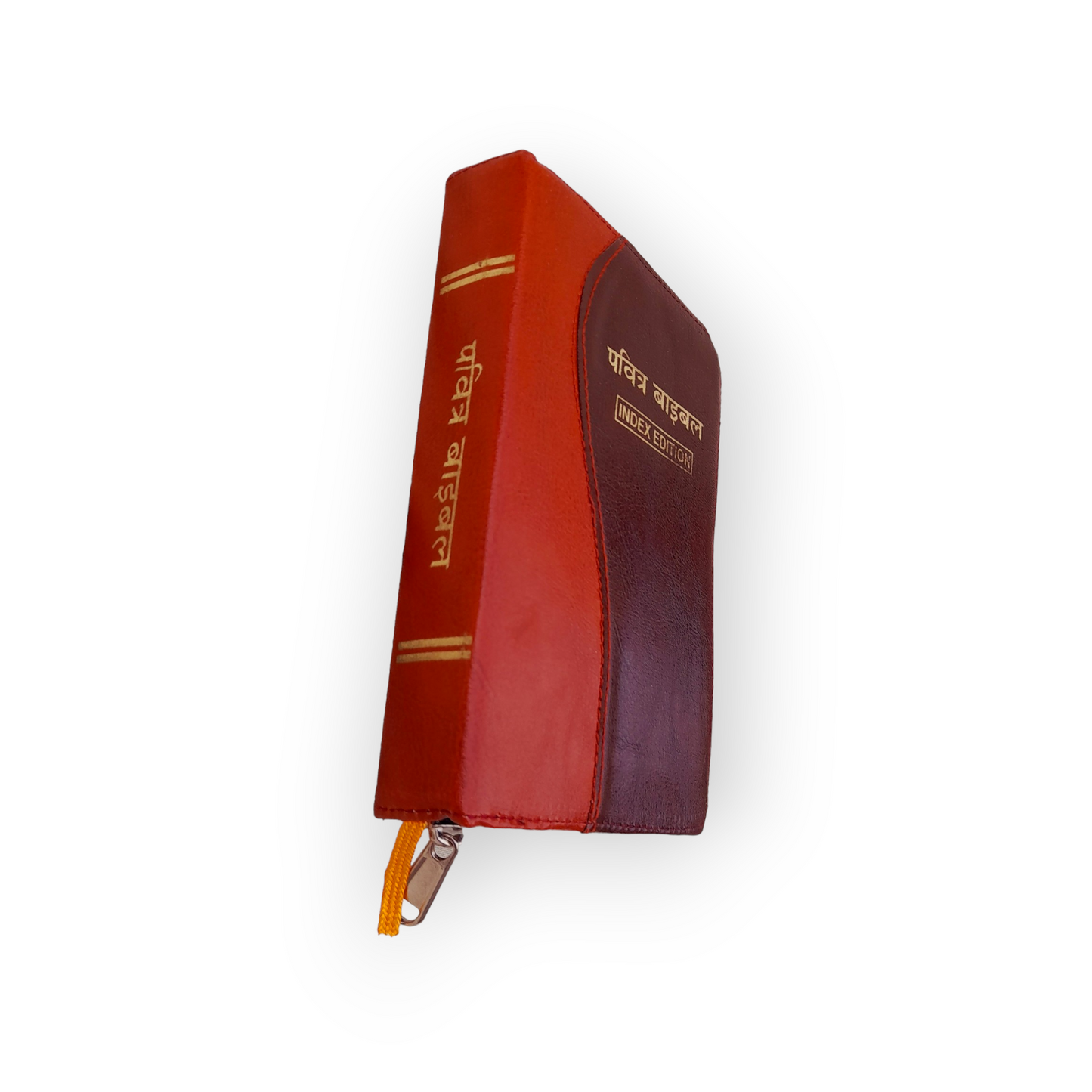 Small Hindi Bible With Thumb Index Double Color Bound