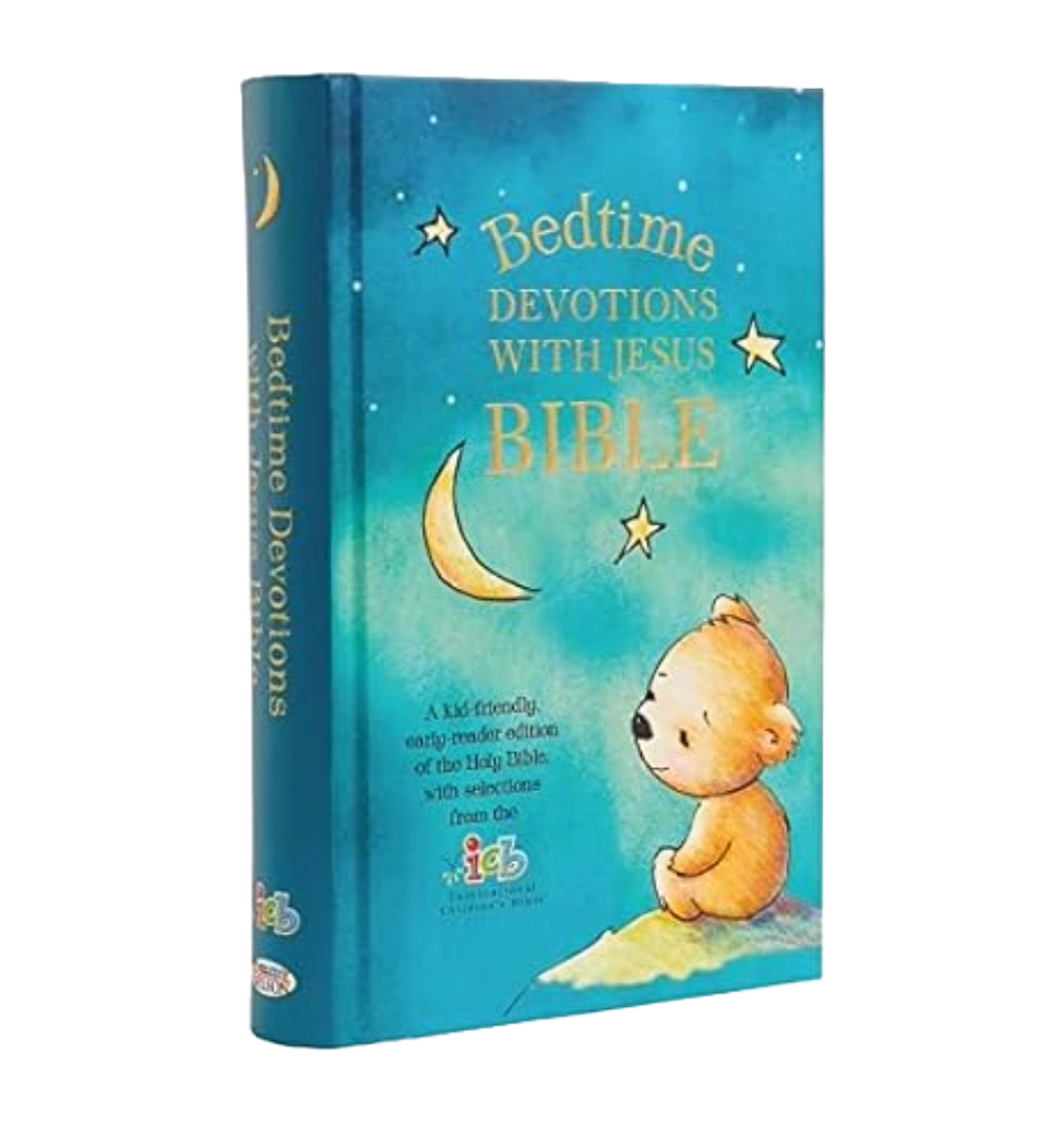ICB, Bedtime Devotions With Jesus Bible | International Children's Bible | With Picture's | Hard Bound Cover |  New Edition