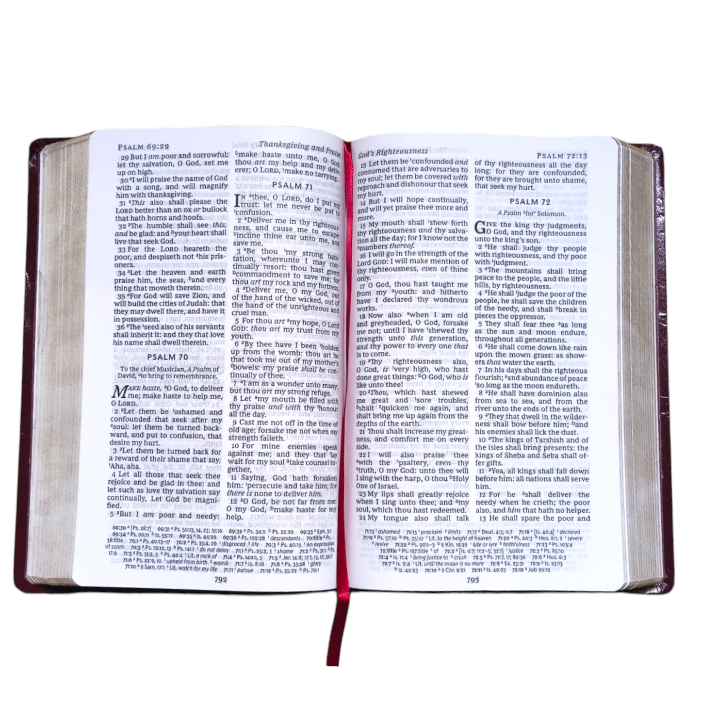 KJV Bible | Personal Size | Large Print Edition | Reference Bible | Black & Meroon | New Edition