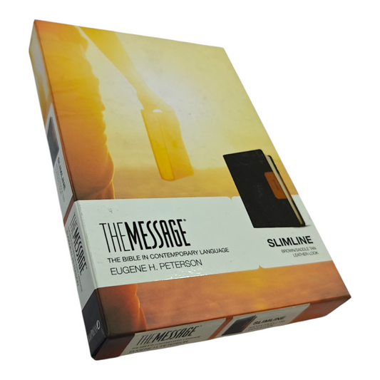 The Message Bible – Contemporary Paraphrase, Compact Leathersoft, Portable & Readable Like a Novel, Perfect for New Believers & Devotions | ISBN 9781631464317